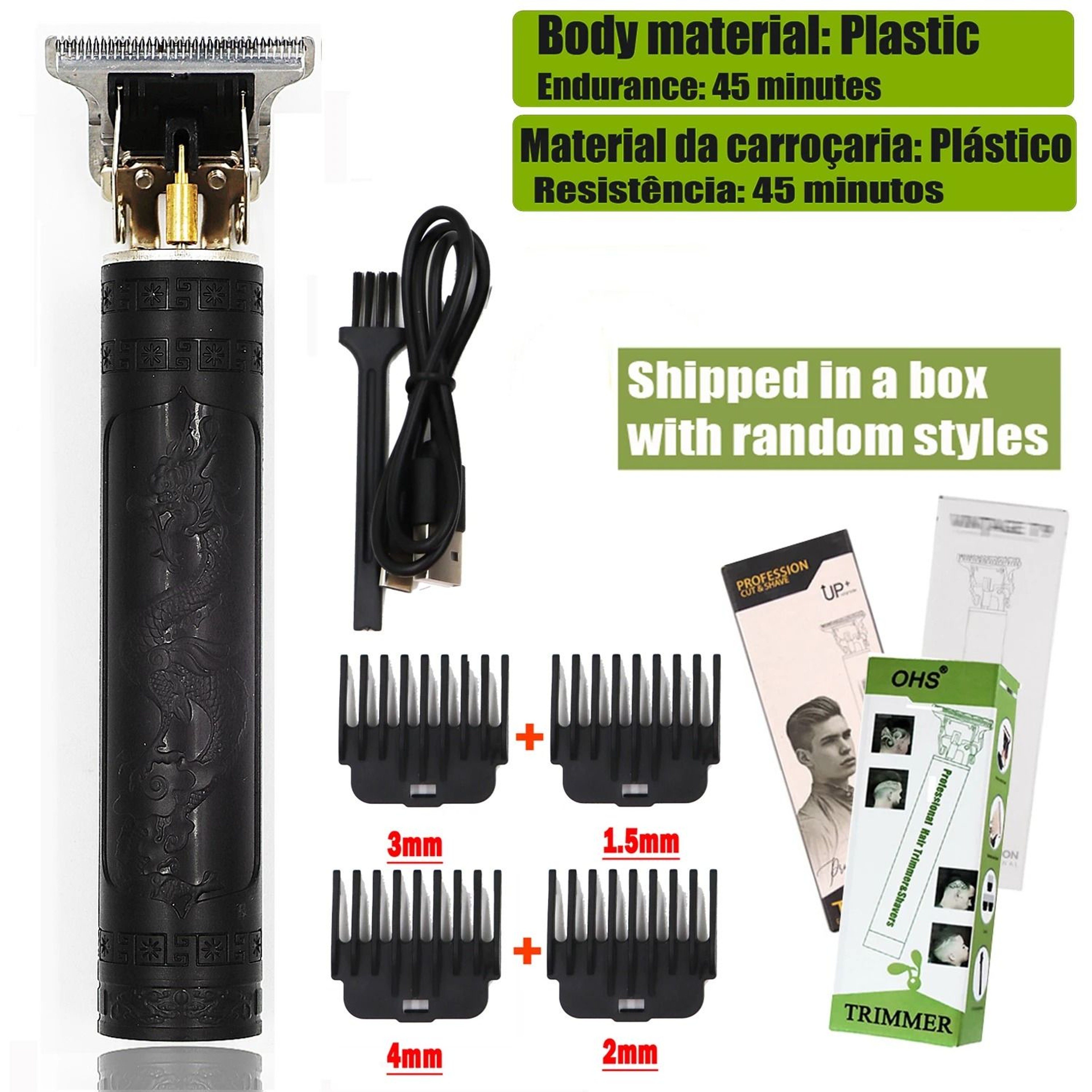 Cordless Vintage T9 Hair Clipper With Precision T Blade 7