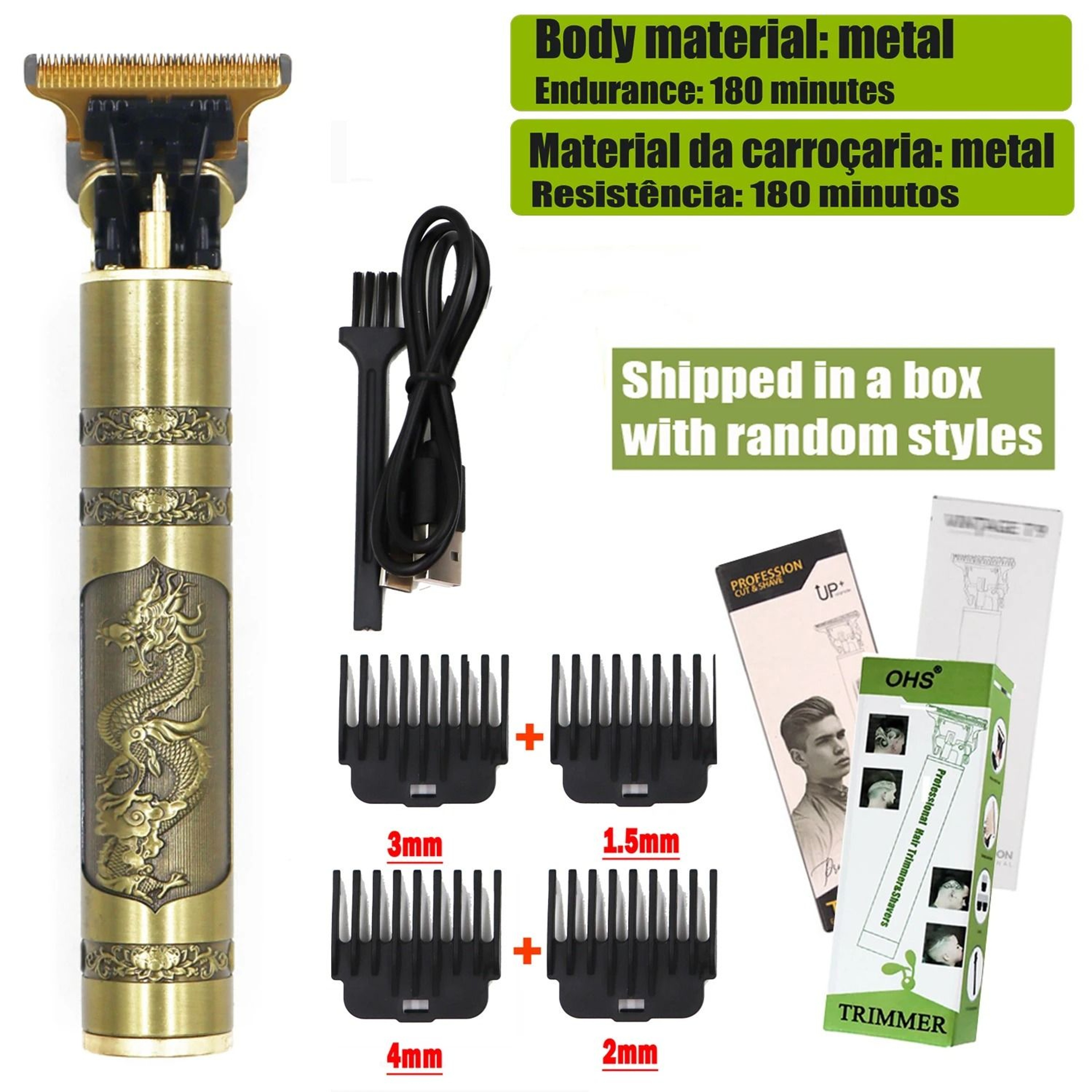 Cordless Vintage T9 Hair Clipper With Precision T Blade 11