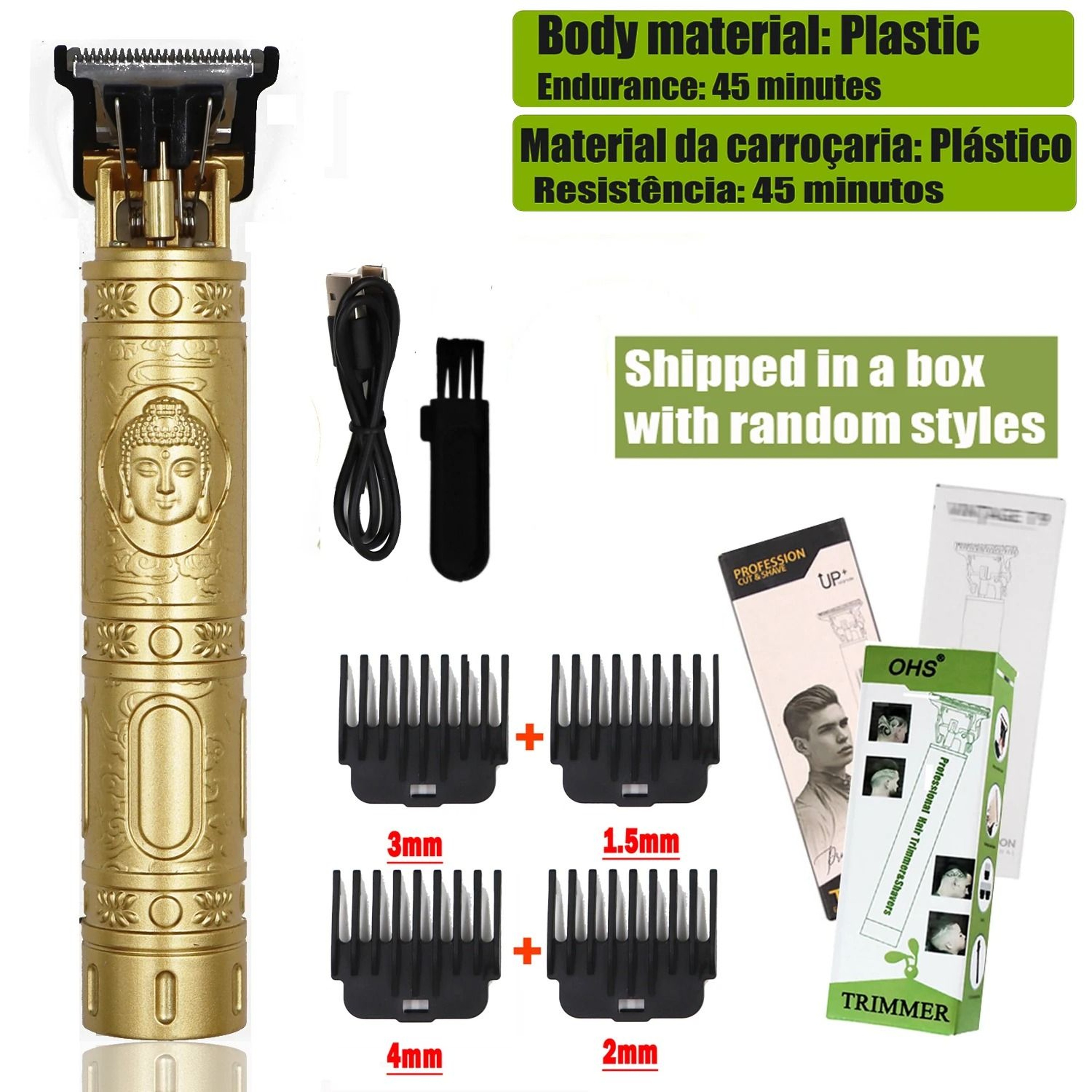 Cordless Vintage T9 Hair Clipper With Precision T Blade 18