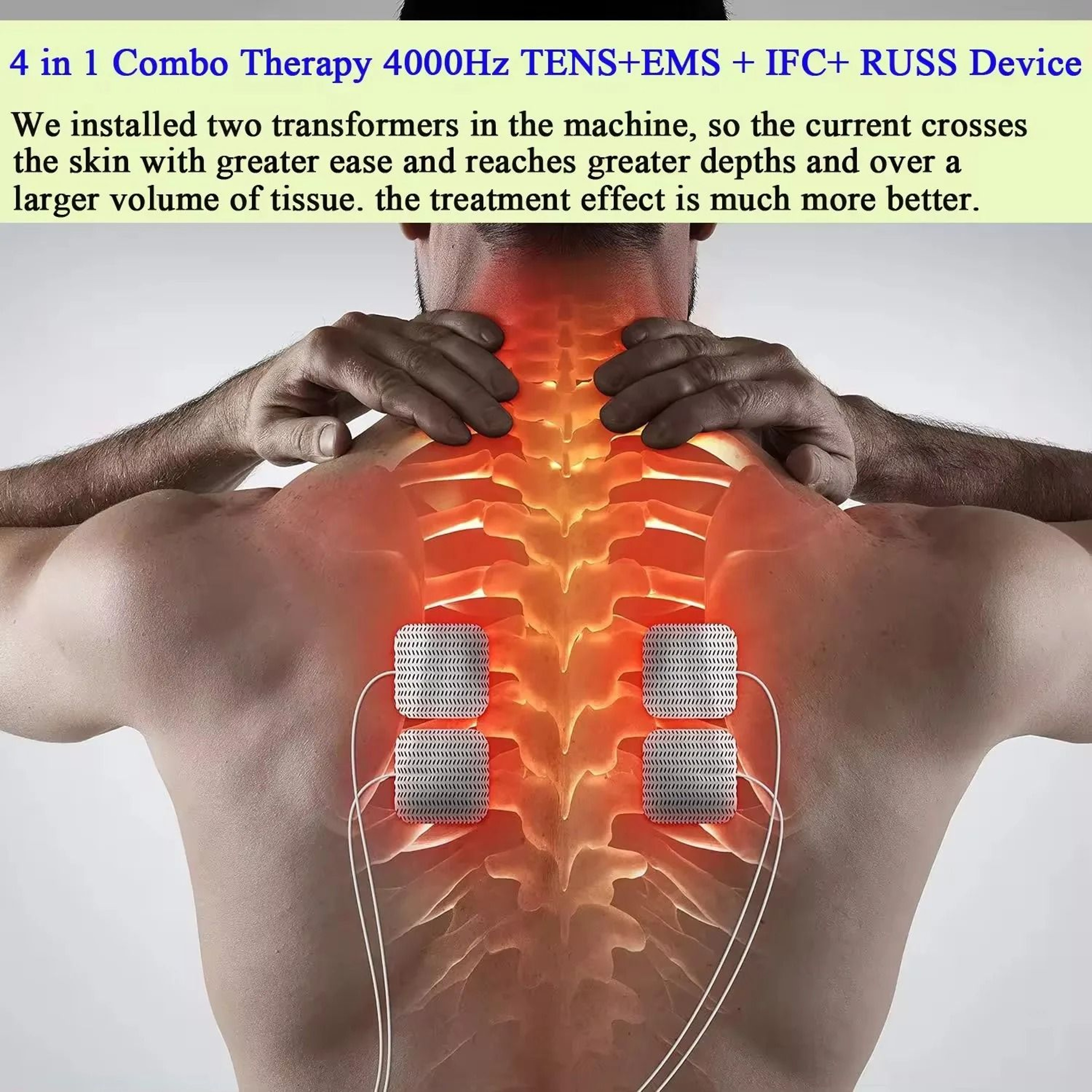 4 In 1 Electric Muscle Stimulator Interferential High Frequency Physiotherapy Device 6