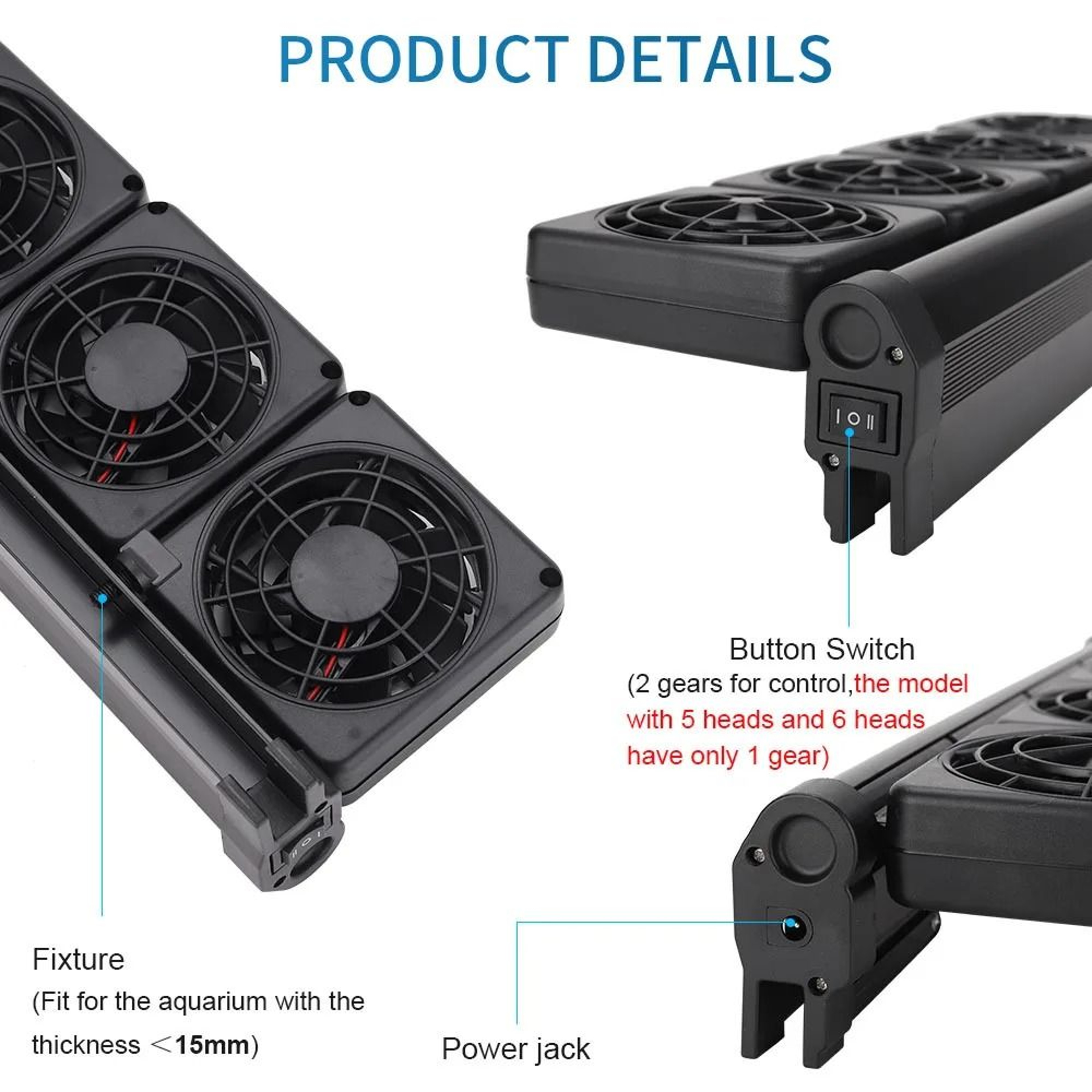 Adjustable Cooling Fan For Aquarium Heat Dissipation 3