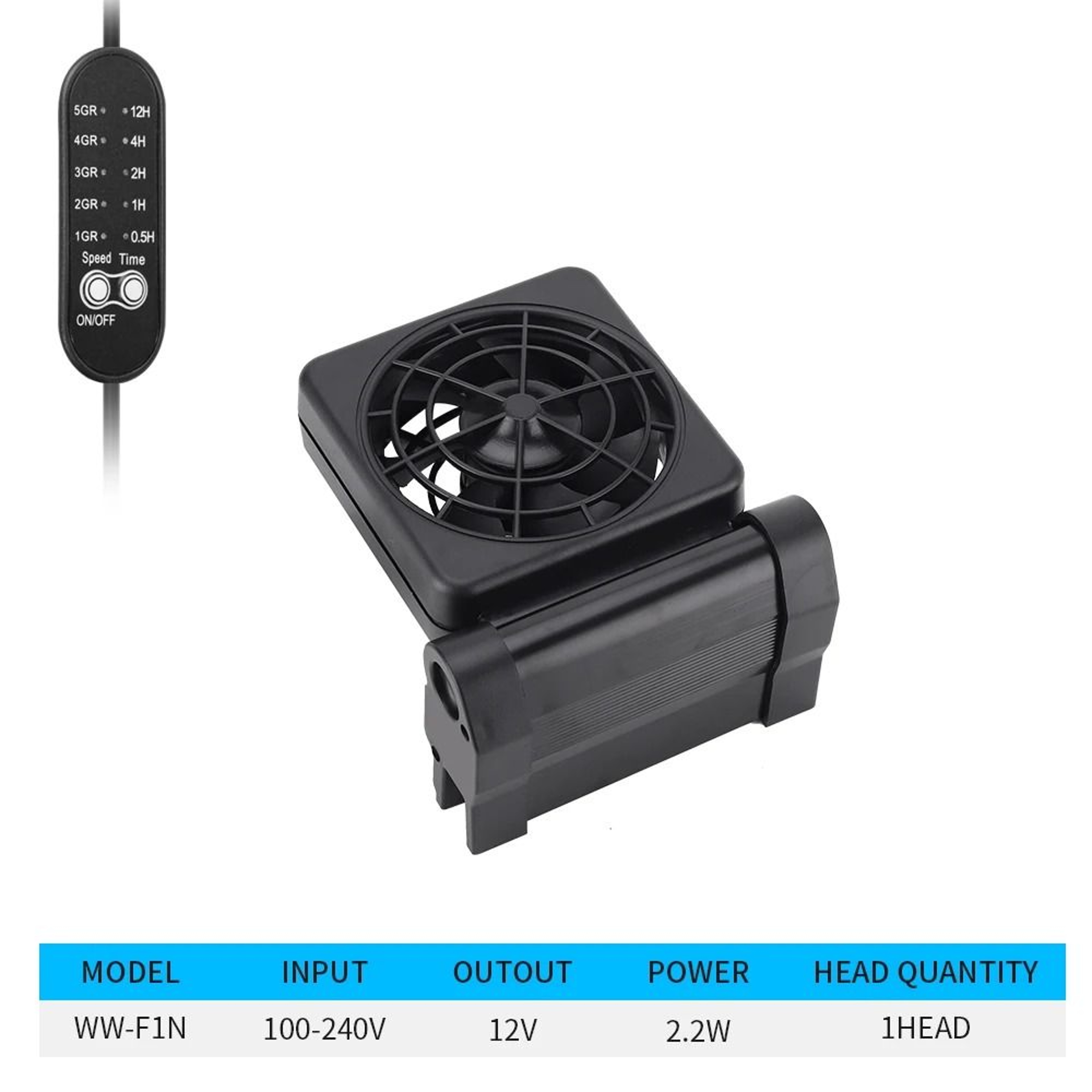 Adjustable Cooling Fan For Aquarium Heat Dissipation 12