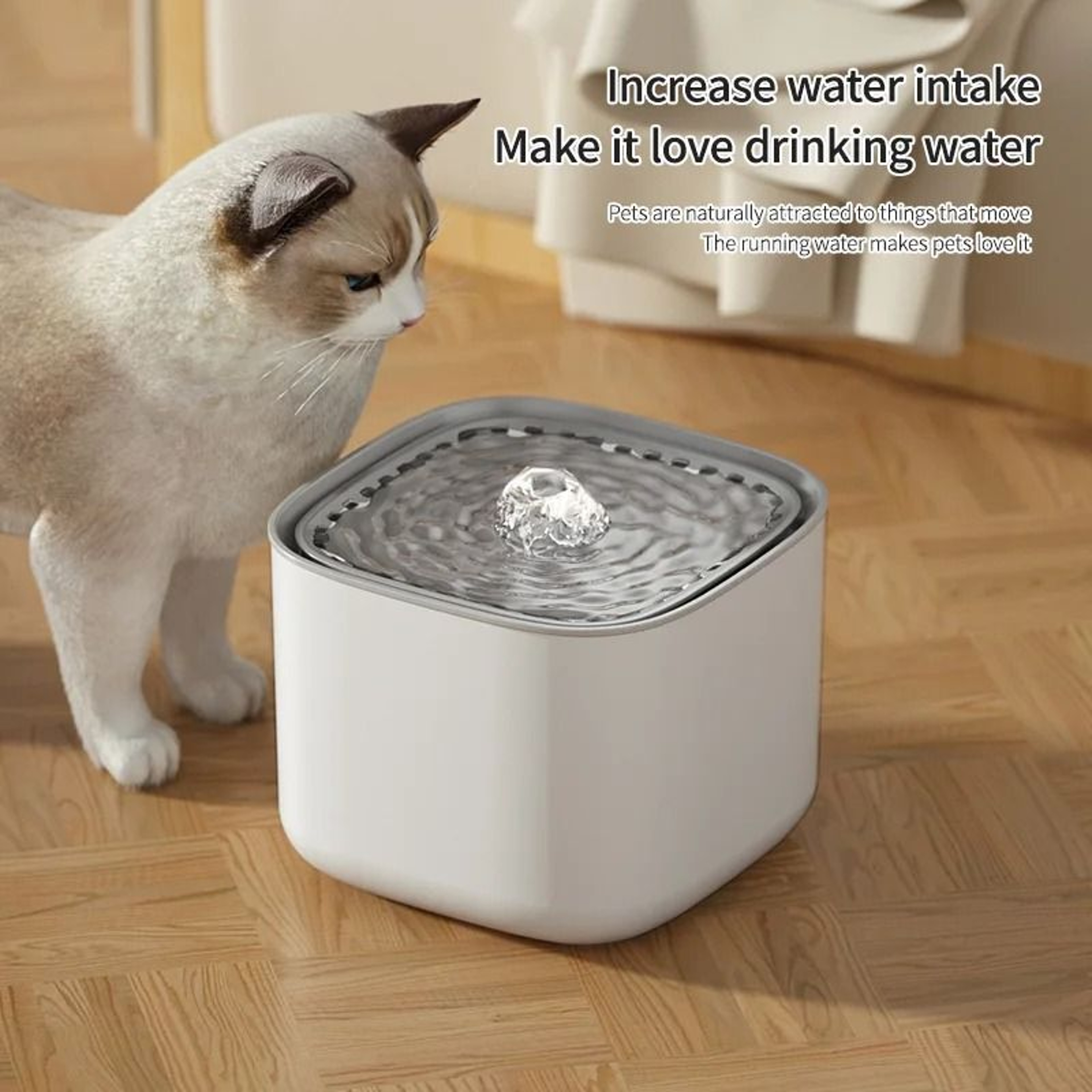 Large Capacity Automatic Cat Water Fountain With Filter 0