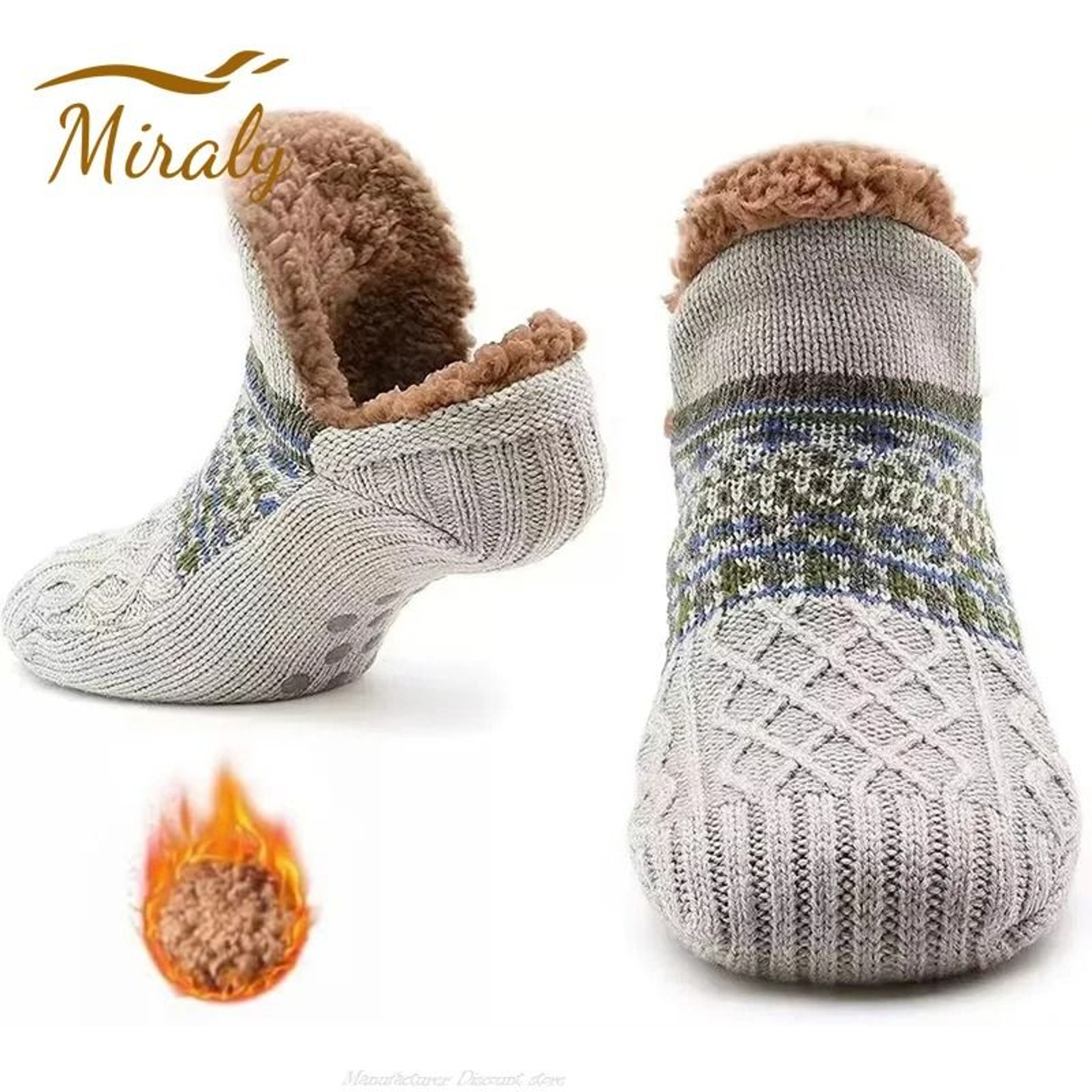 Super Warm Winter Non Slip Floor Socks For Home And Sleep 0