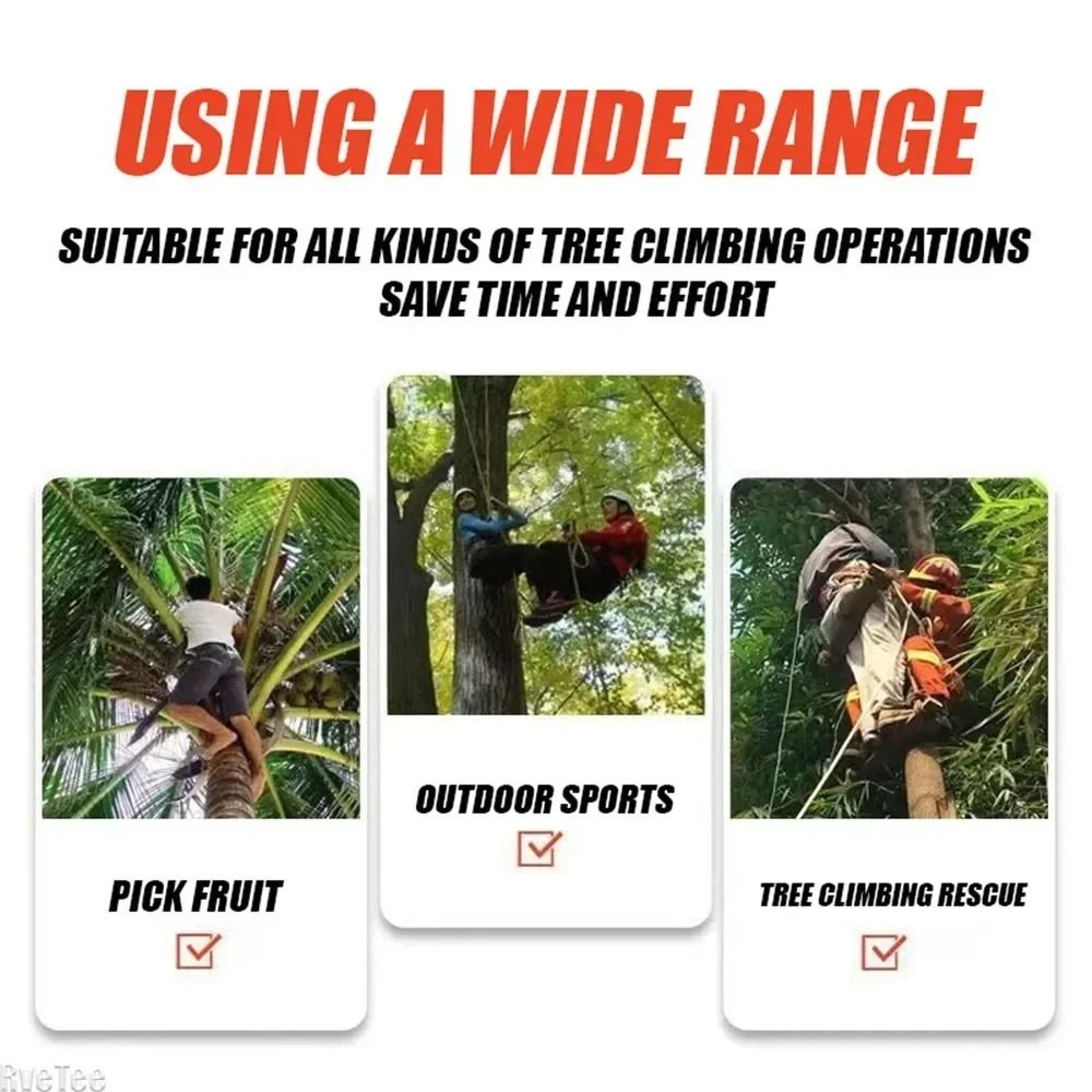 Tree Climbing Spikes With Optional Hook Attachment 3