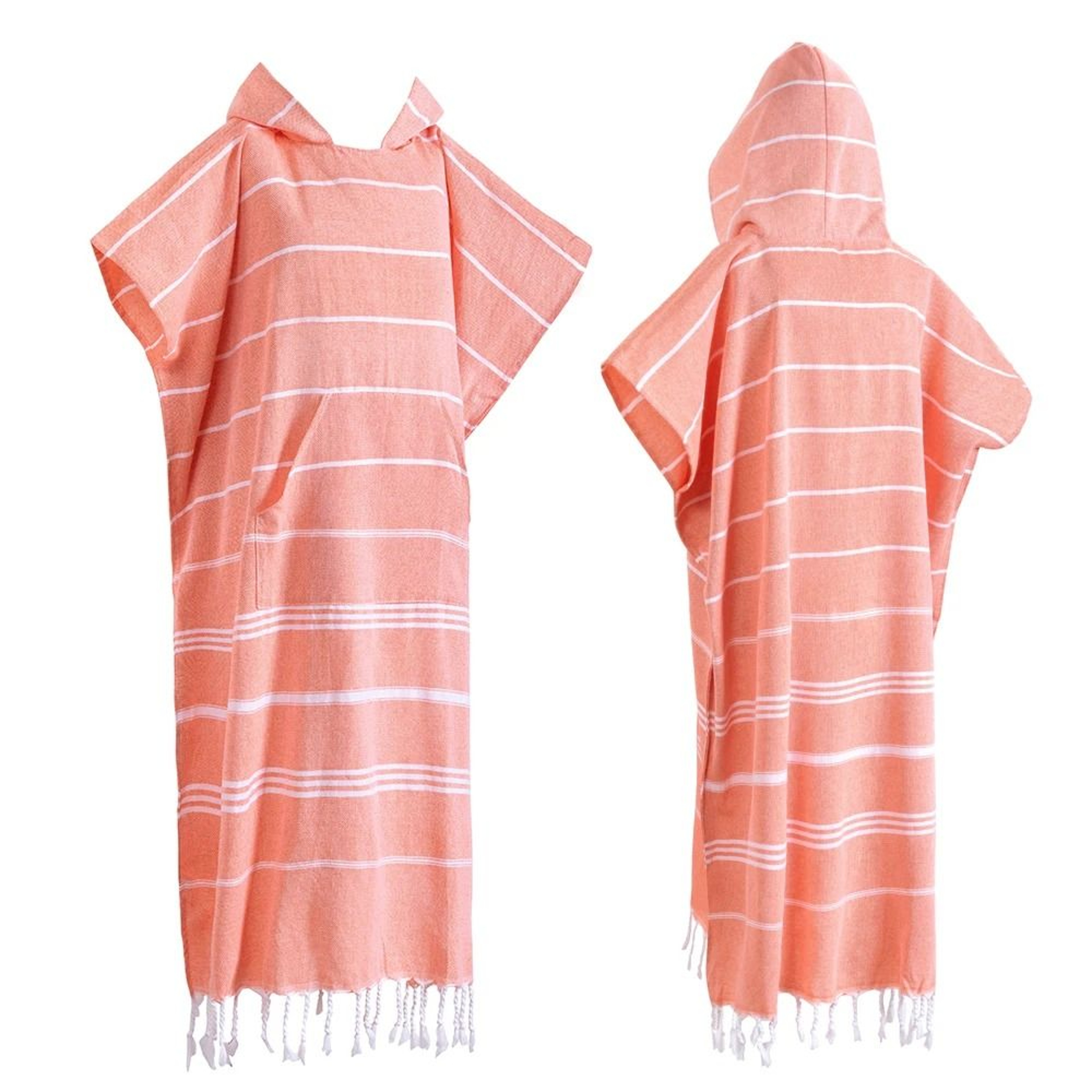 Turkish Wearable Beach Towel Sandproof Cotton Hooded Changing Poncho 10