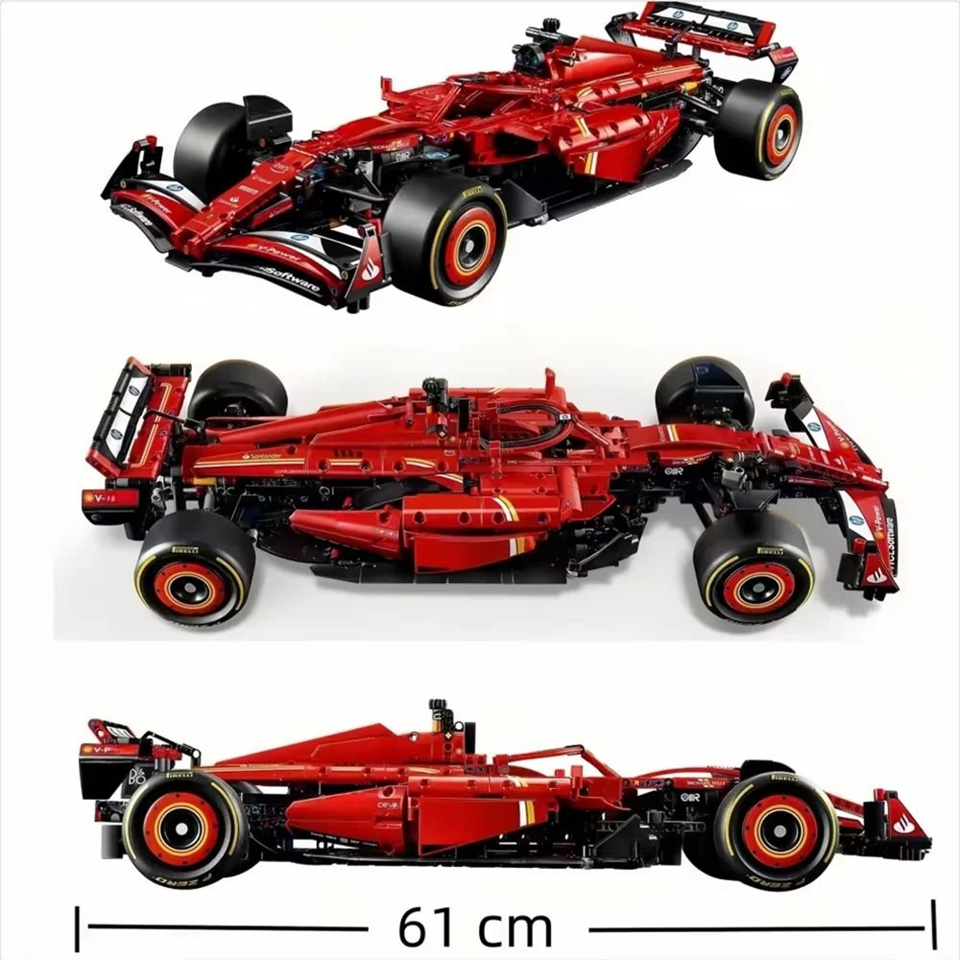 Technical RB20 SF24 F1 Race Car Building Blocks  4551642 Pcs Performance MOC Kit 4