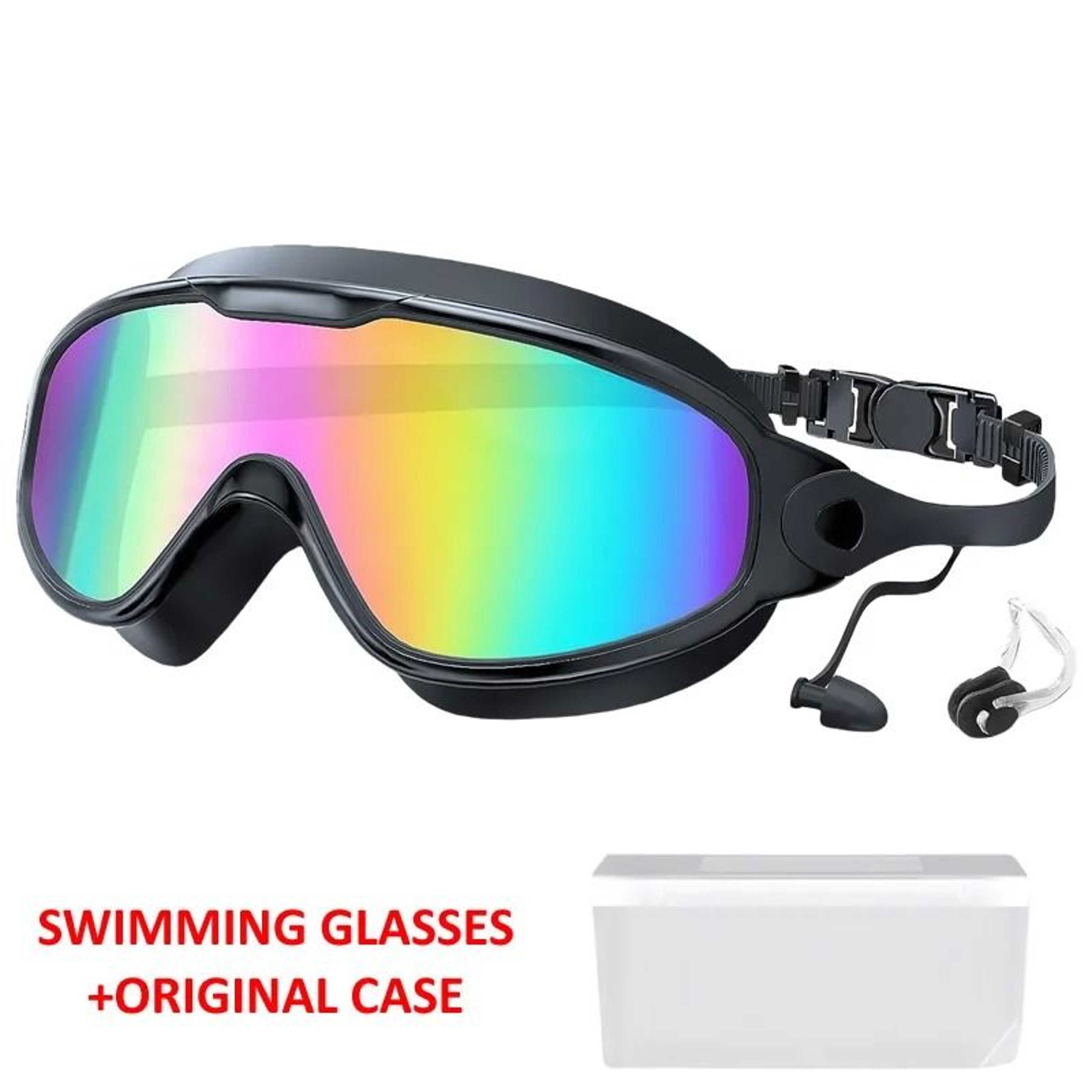 Large Frame Adult Swim Goggles With AntiFog Coated Lens And UV Protection 11
