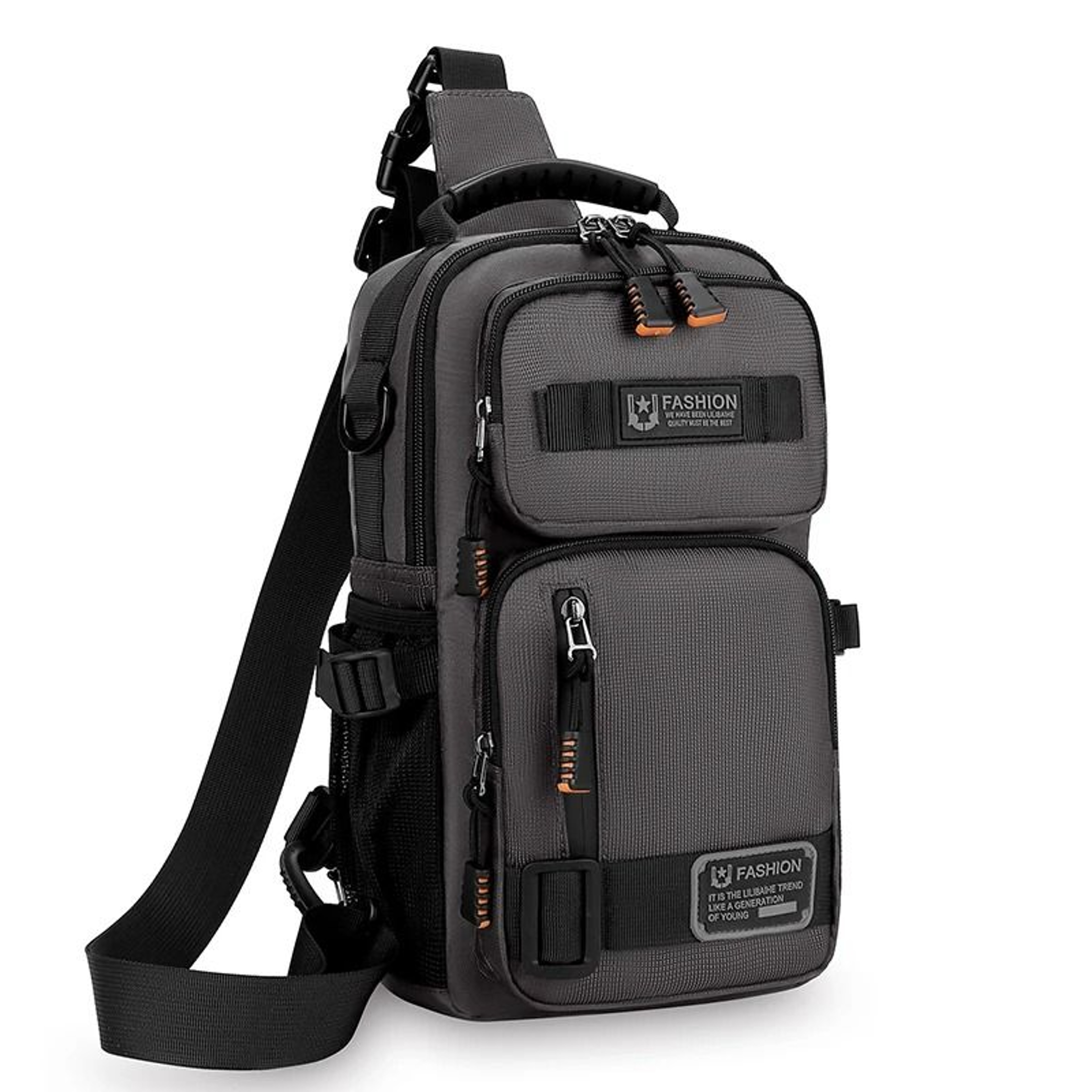 Mens Oxford Chest And Waist Crossbody Bag With Adjustable Strap 10