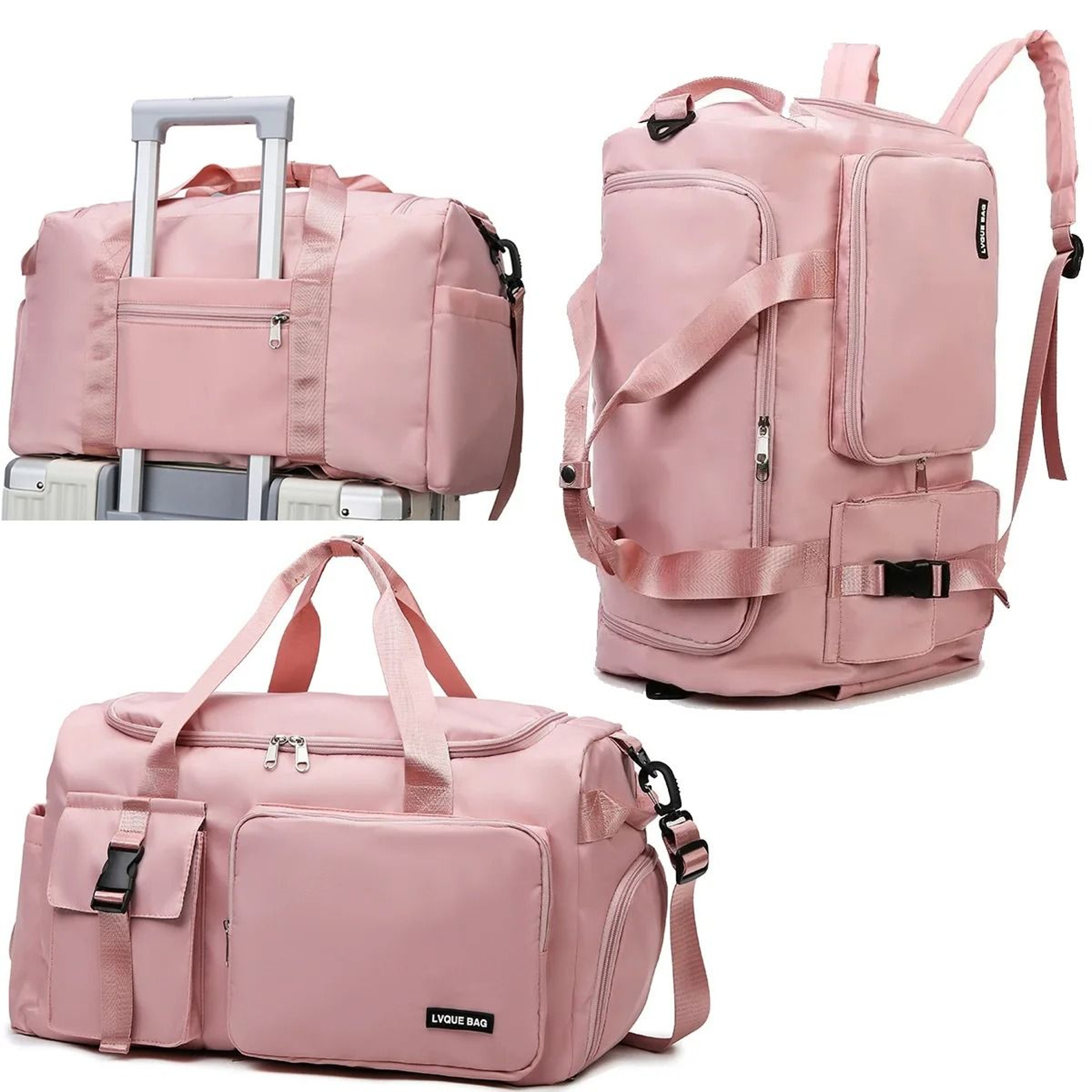 Large Capacity Dry And Wet Separation Sports And Travel Bag With Shoe Compartment 0
