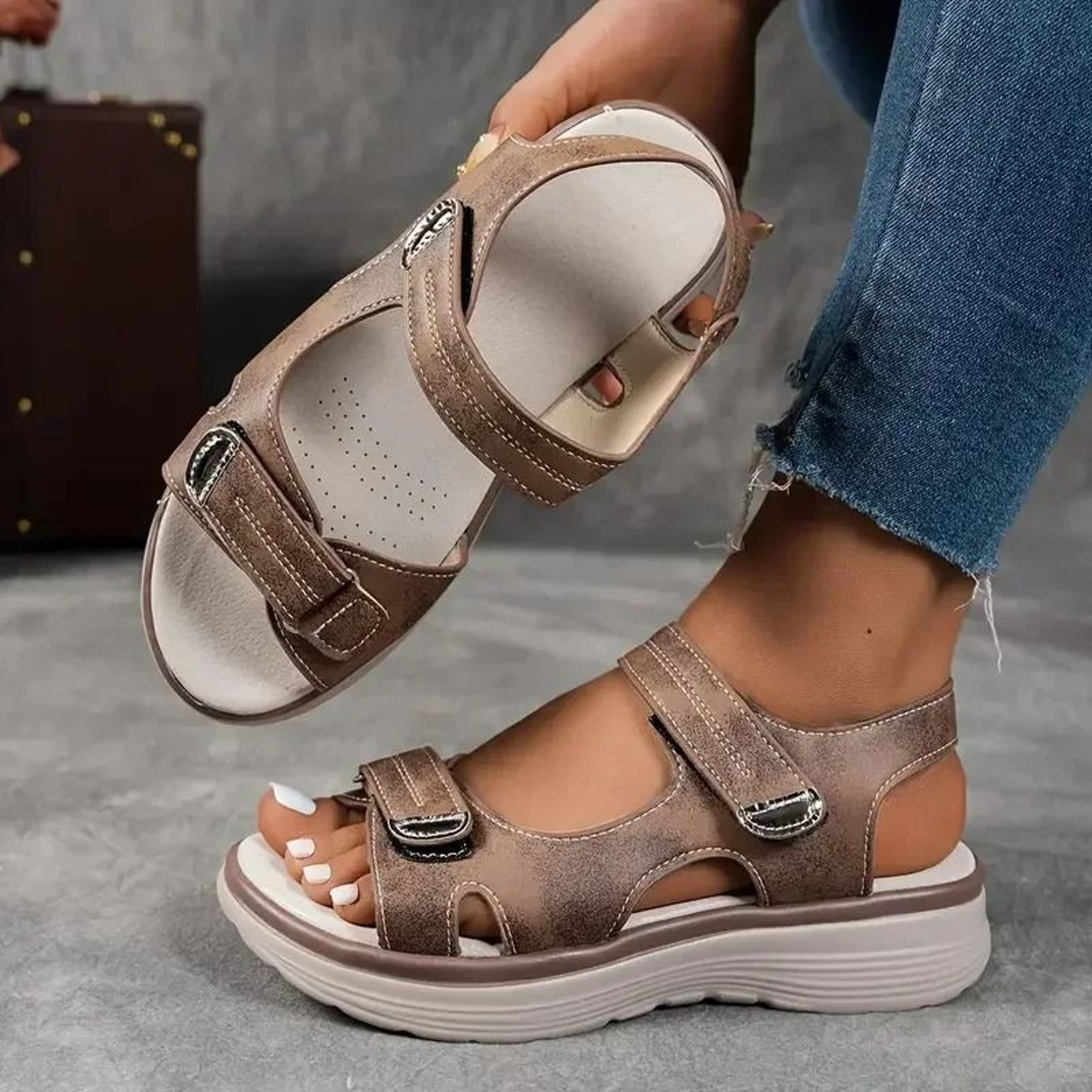 Women Summer Casual Platform Sports Sandals Comfortable Non Slip Beach Wading Shoes 9