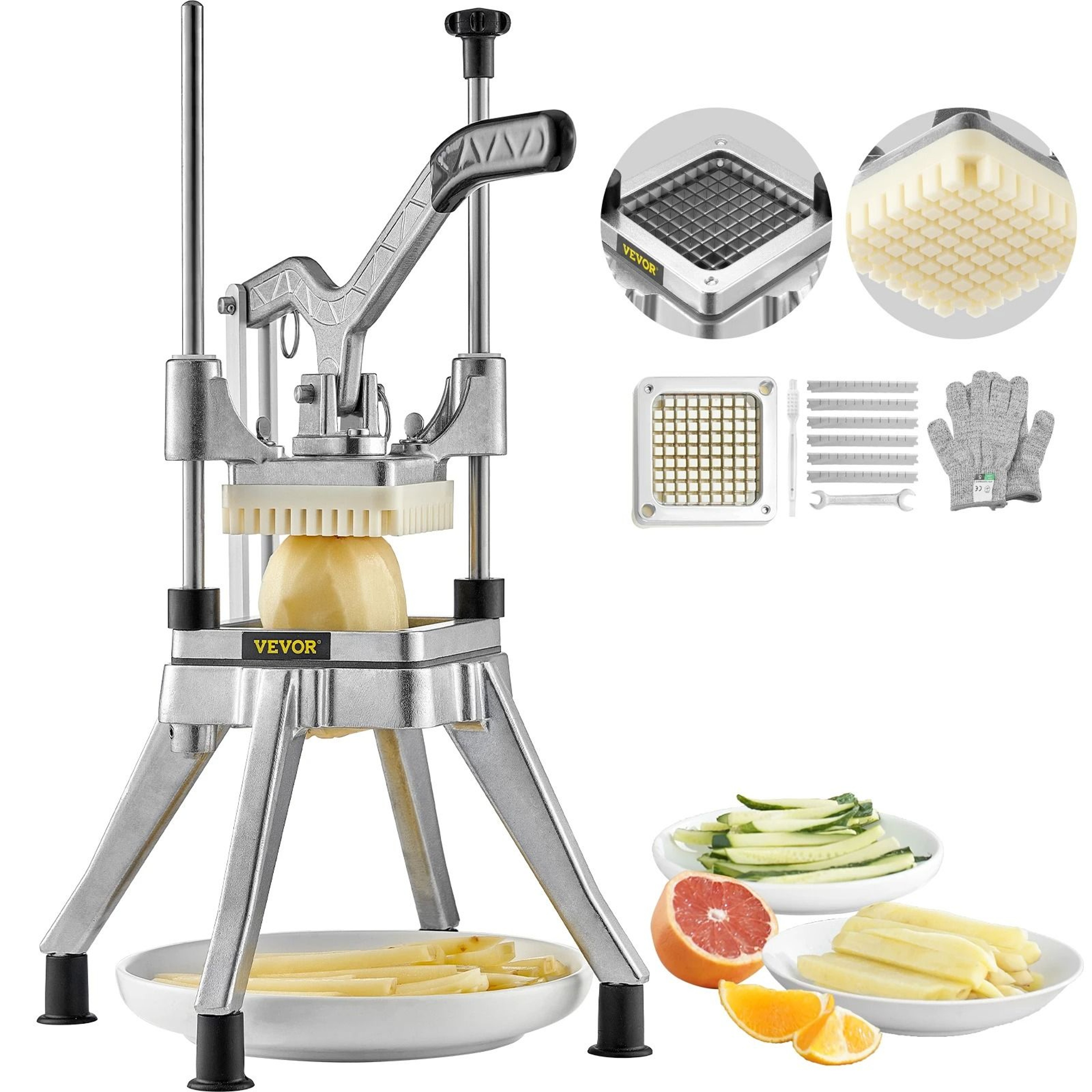 Heavy Duty Commercial Vegetable And Fruit Dicer  Stainless Steel Professional Cutter For Fries Onio 0