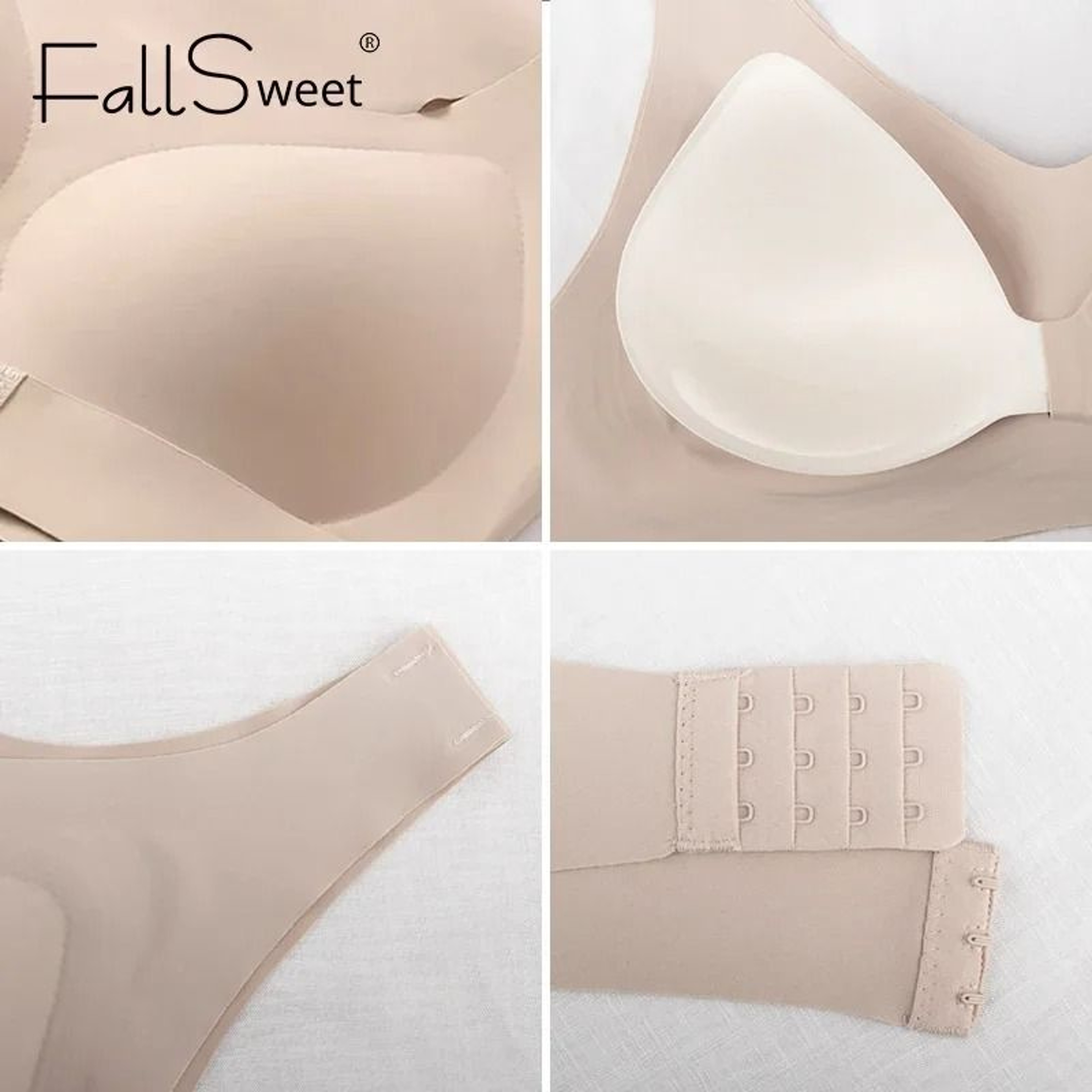Wireless Posture Correction Bra For Women Seamless Push Up Bralette With Cross Back Support 4
