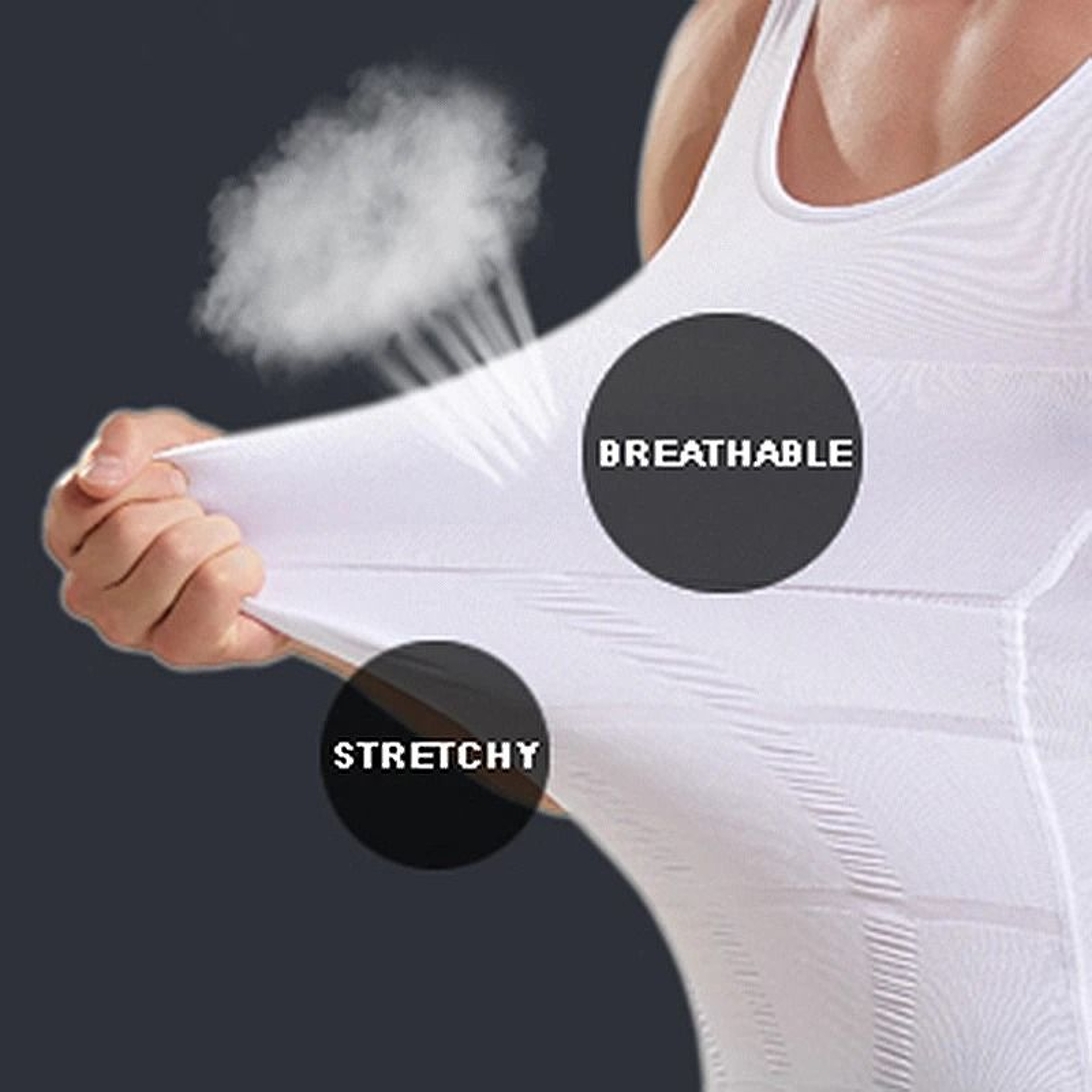 Mens Slimming Body Shaper Vest Tummy Control Compression Tank For Workout And Everyday Wear 5