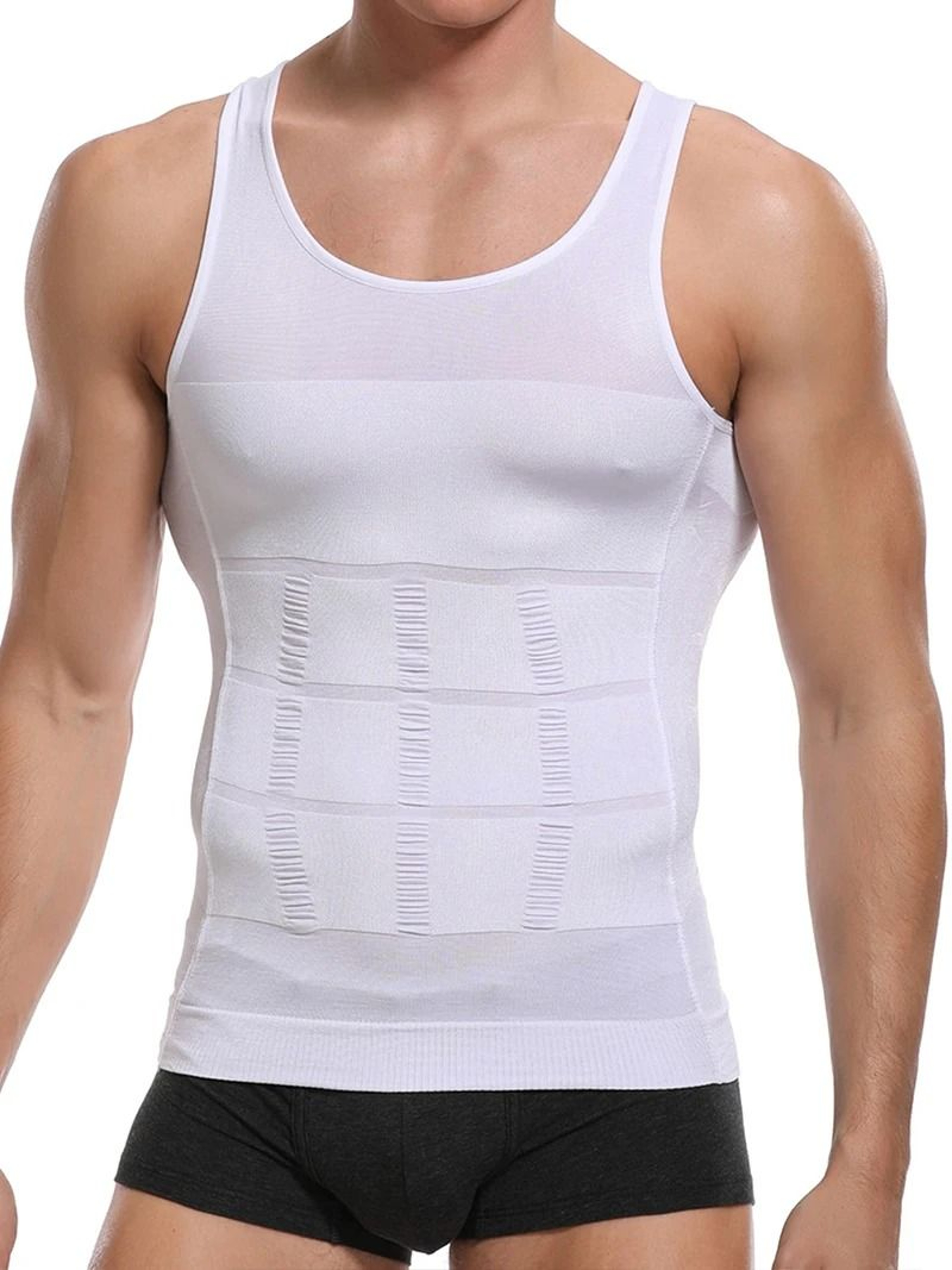 Mens Slimming Body Shaper Vest Tummy Control Compression Tank For Workout And Everyday Wear 8