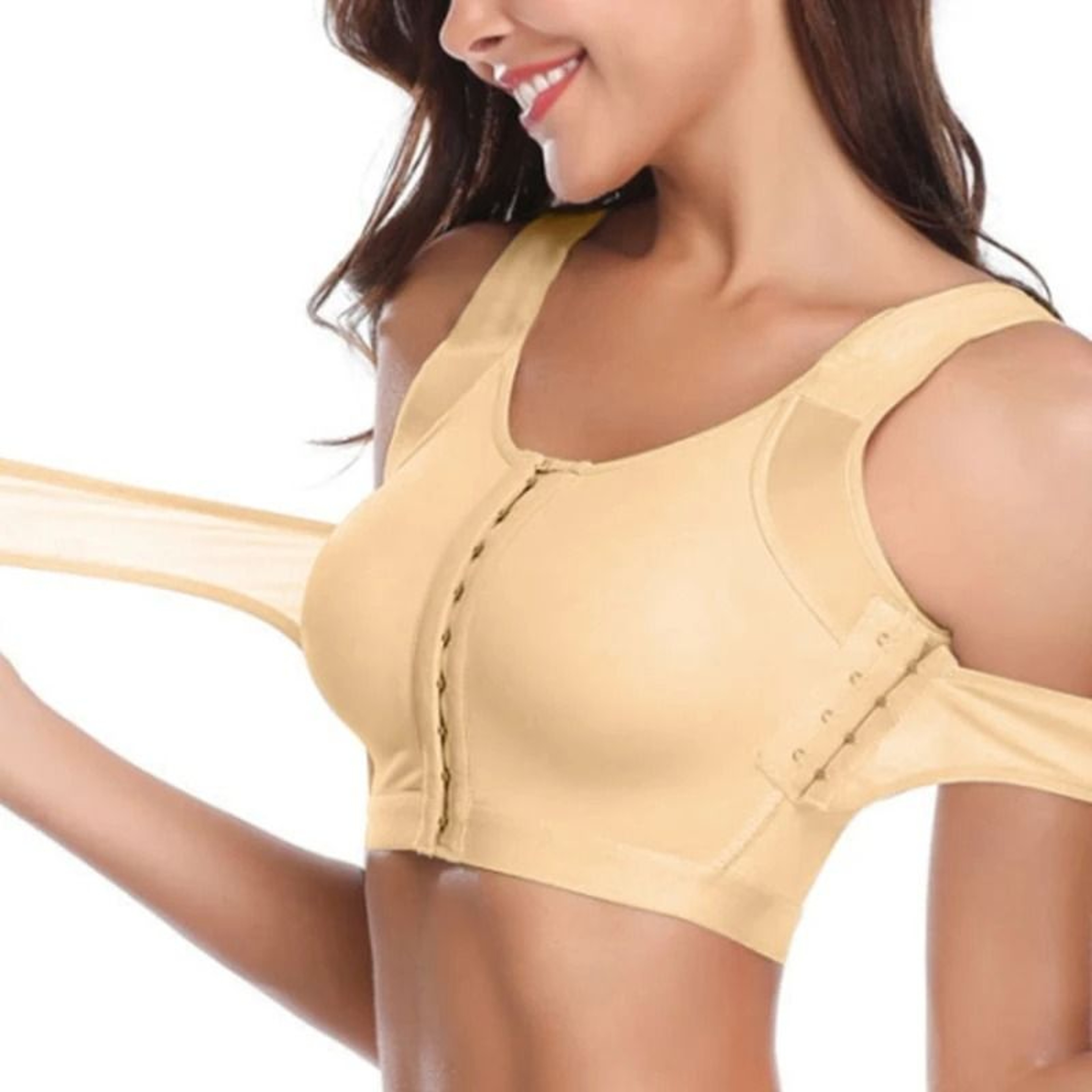 Womens Post Surgery Front Closure Bra Posture Corrector Compression Shapewear 8