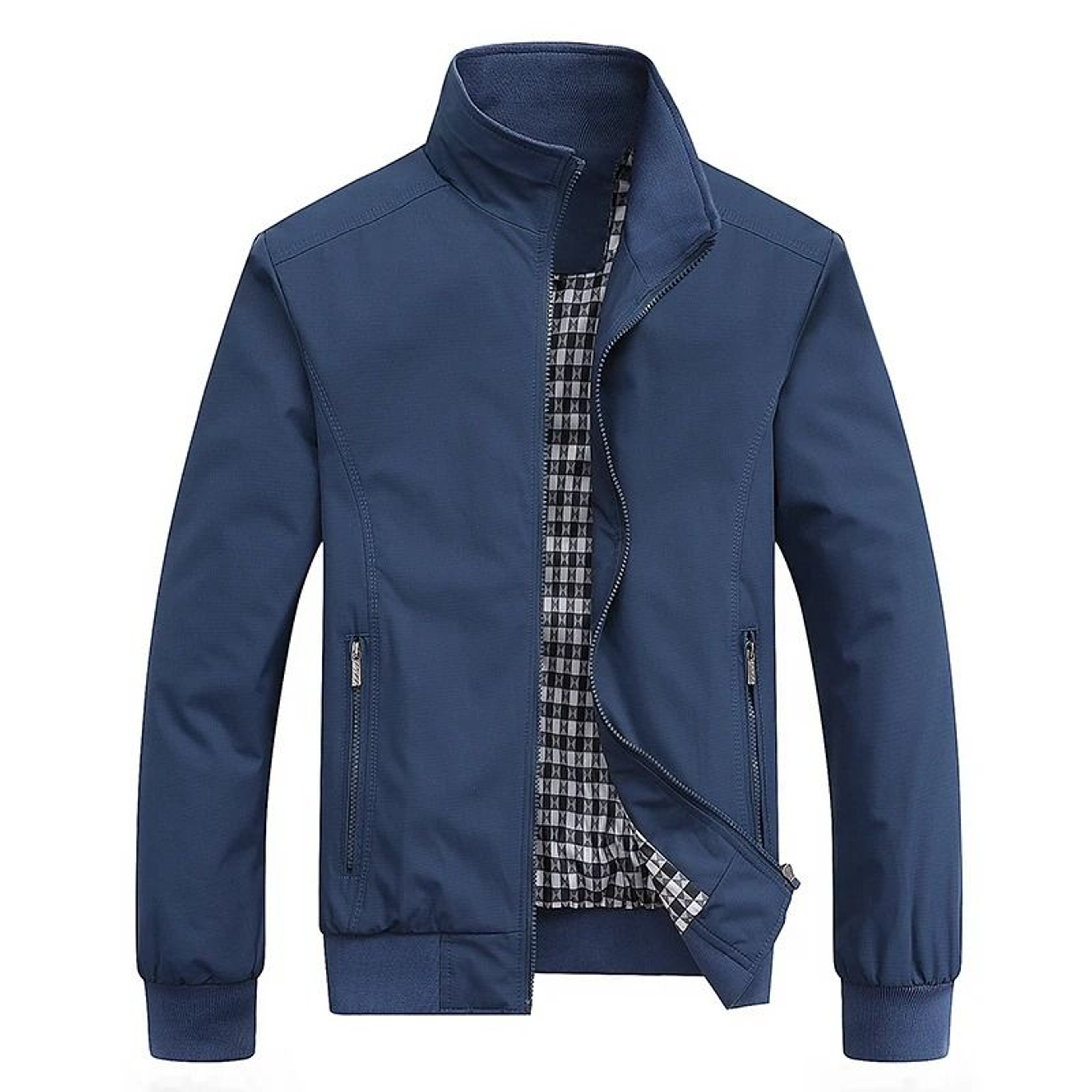 Mens Casual Slim Fit Bomber Jacket Lightweight Baseball Style Coat 0