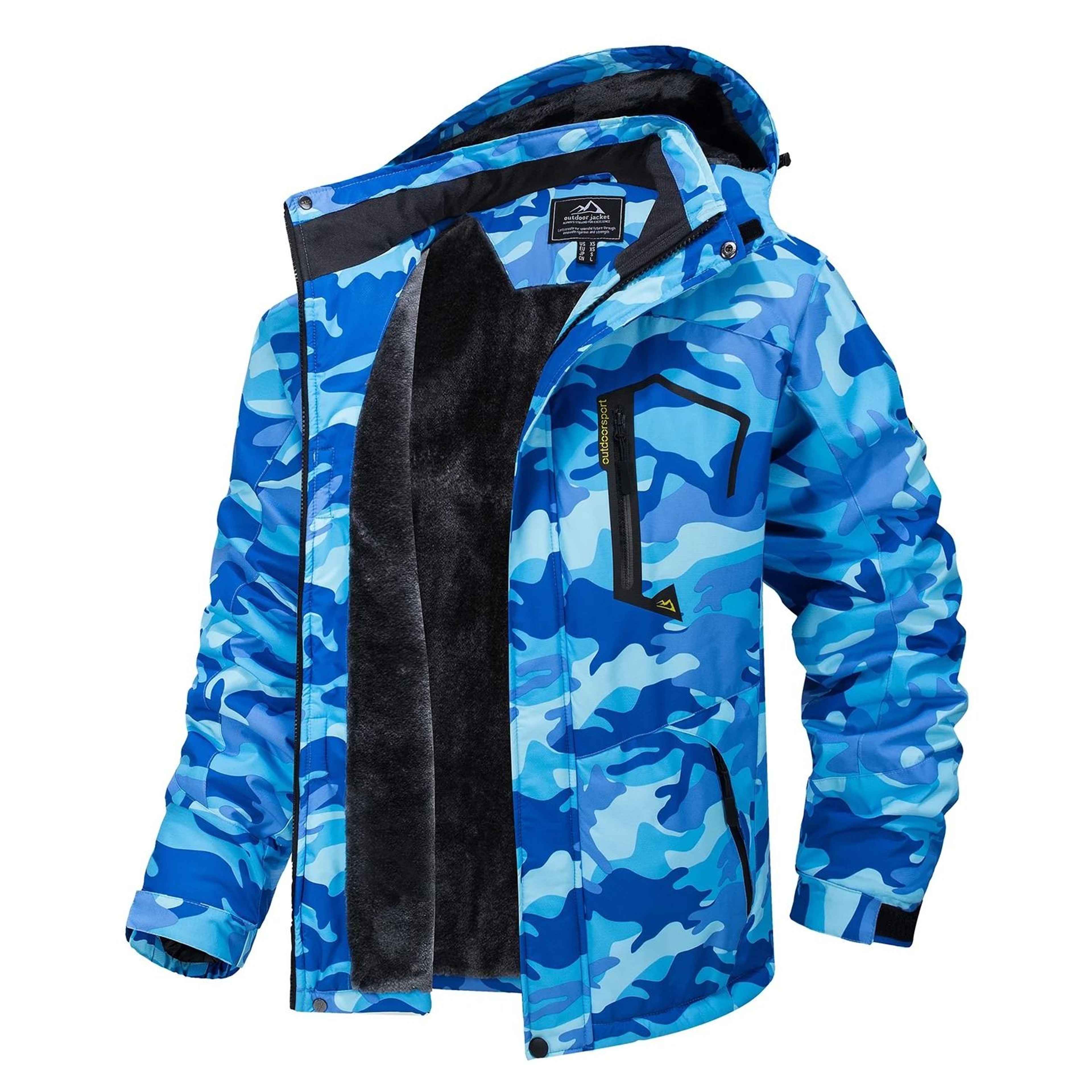 Women Winter Waterproof Ski Jacket With Fleece Lining 18