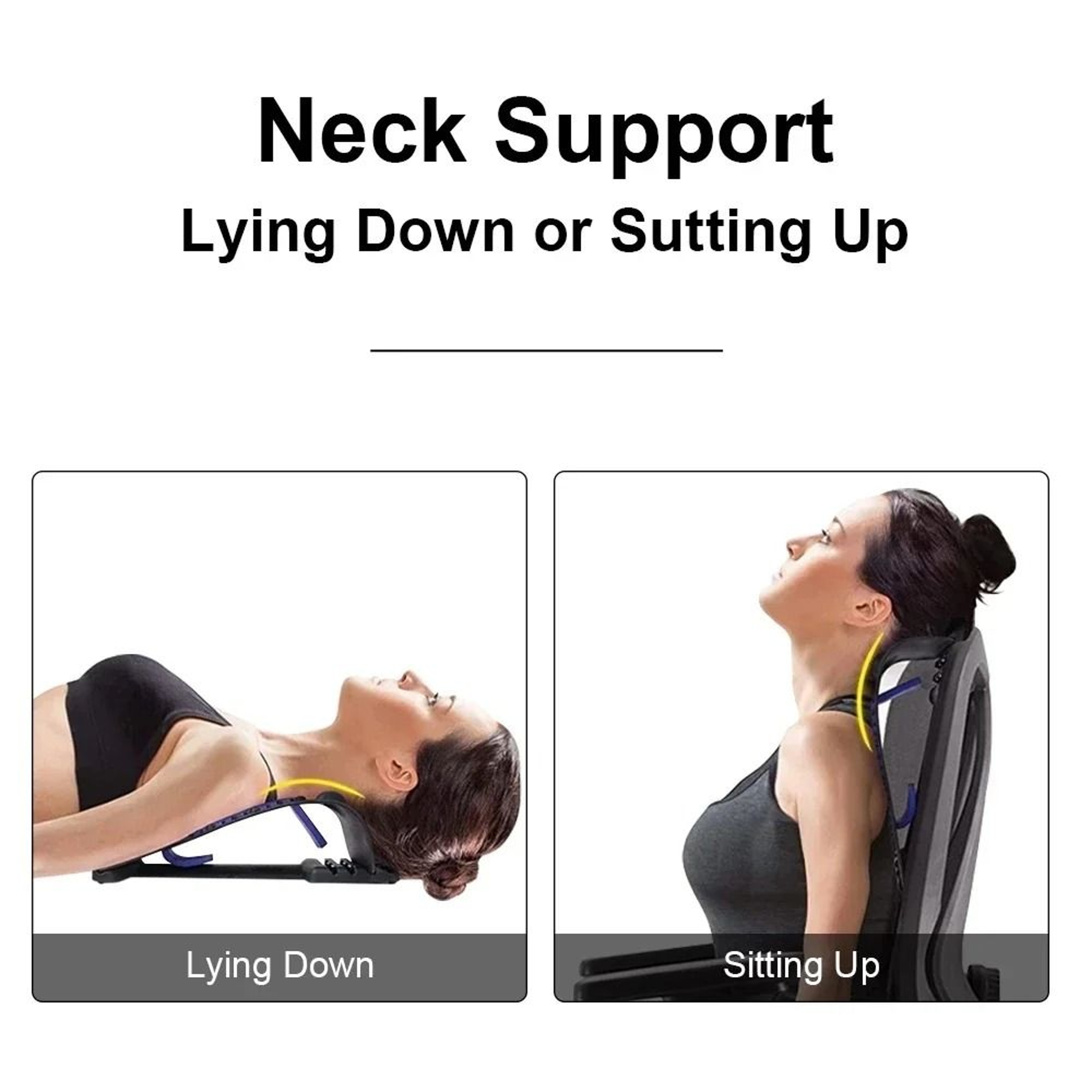 Adjustable Back Stretcher With MultiLevel Lumbar Support And Massage Points 3