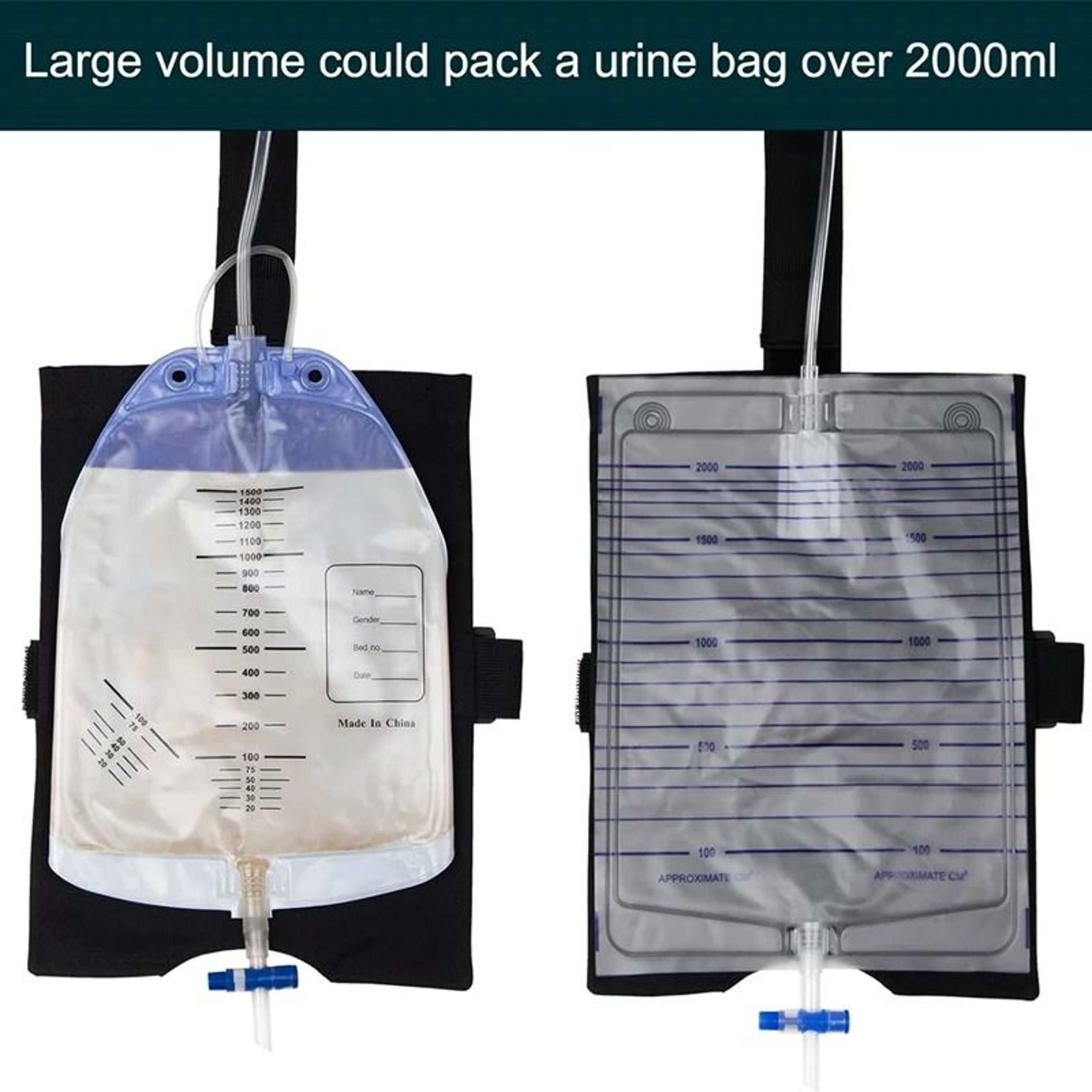 Urinary Drainage Bag Waist Pouch External Catheter Collection Holder Lightweight Storage 3