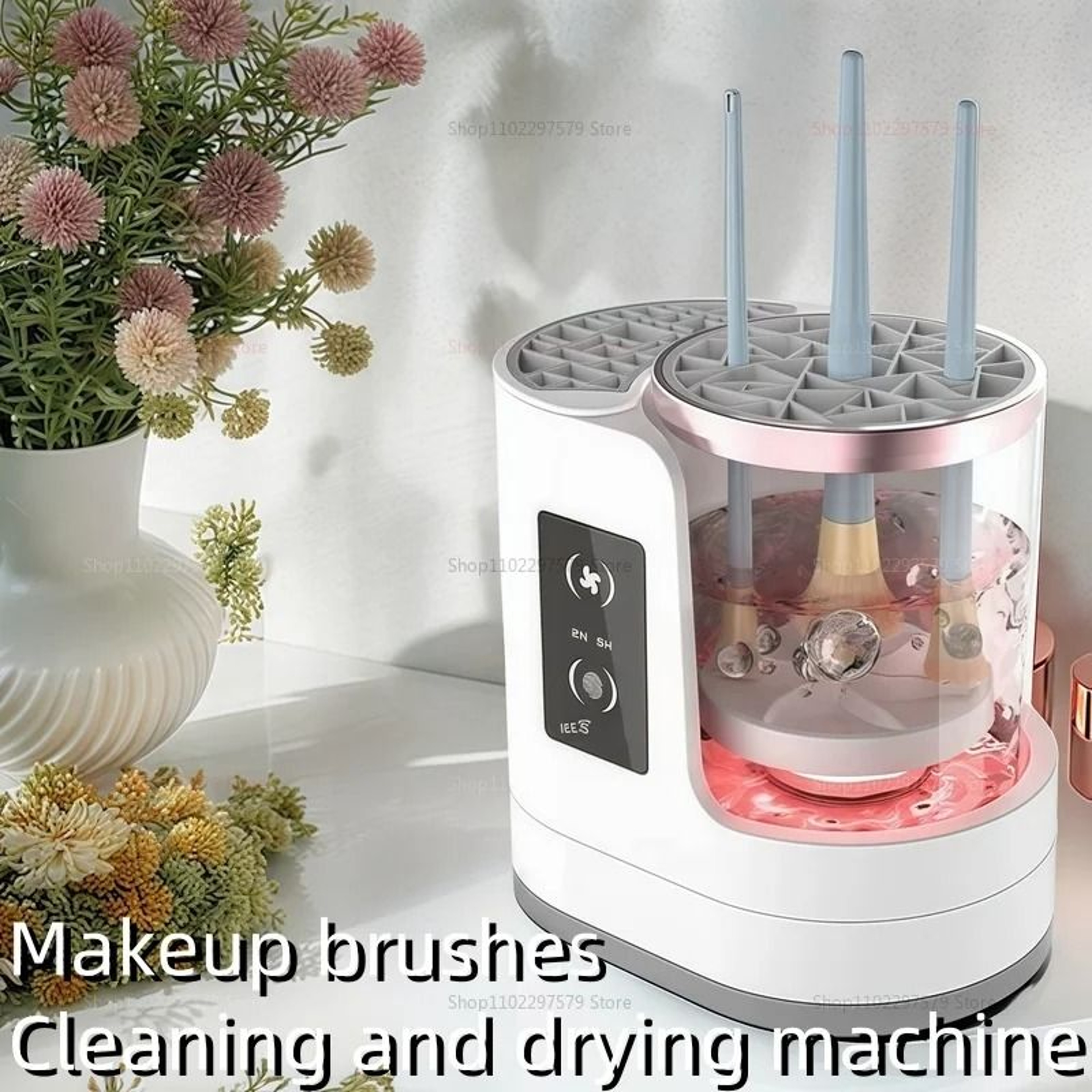 Electric Makeup Brush Cleaner And Dryer USB Rechargeable 0