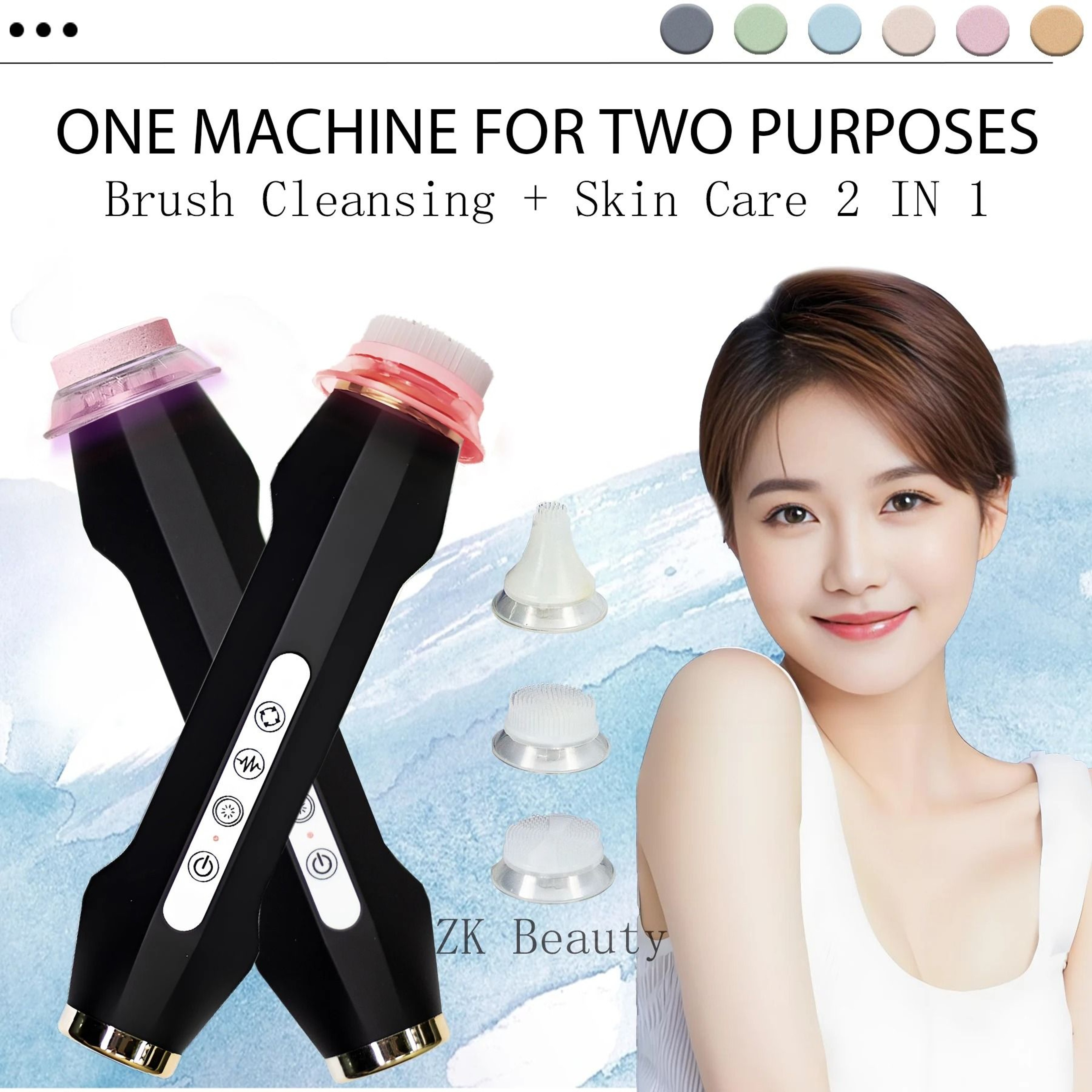 Portable Co2 Oxygen Bubble Pen With Brush Head For Skin Rejuvenation And Anti Aging Care 0