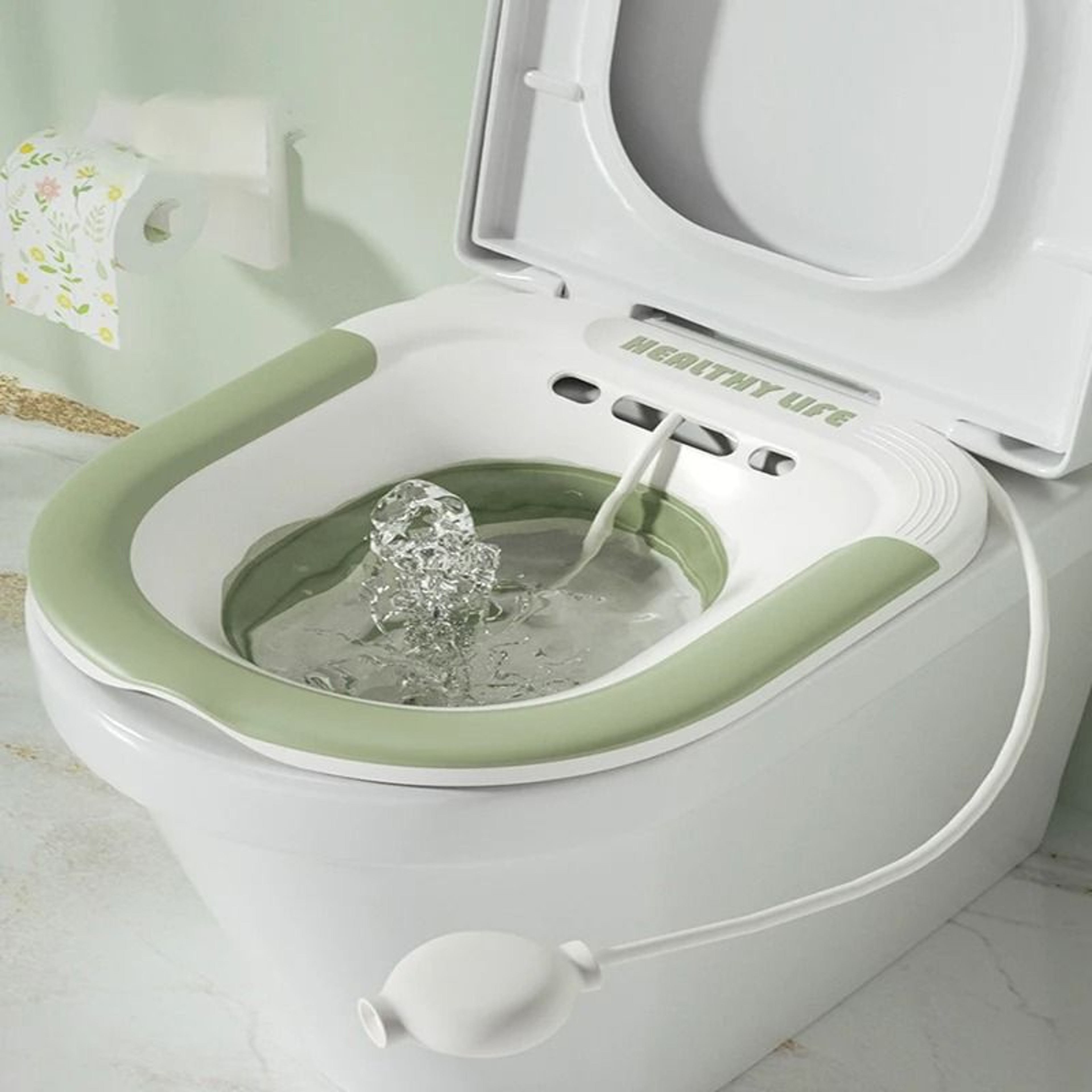 Folding Toilet Sitz Bath For Postpartum Hemorrhoid Relief And Personal Care 6
