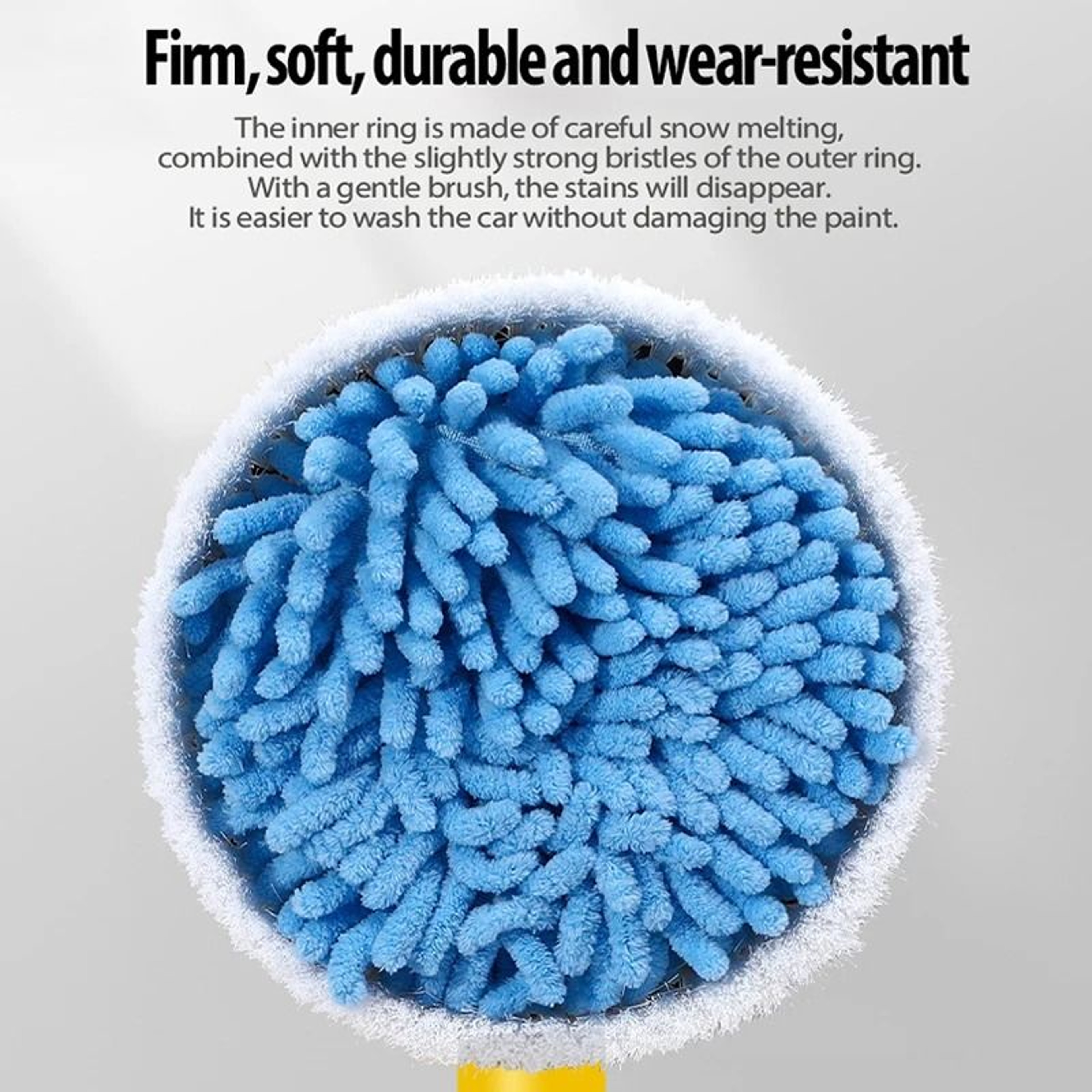 360 Degree Rotating Car Wash Brush Kit With High Pressure And Foam Dispenser 5