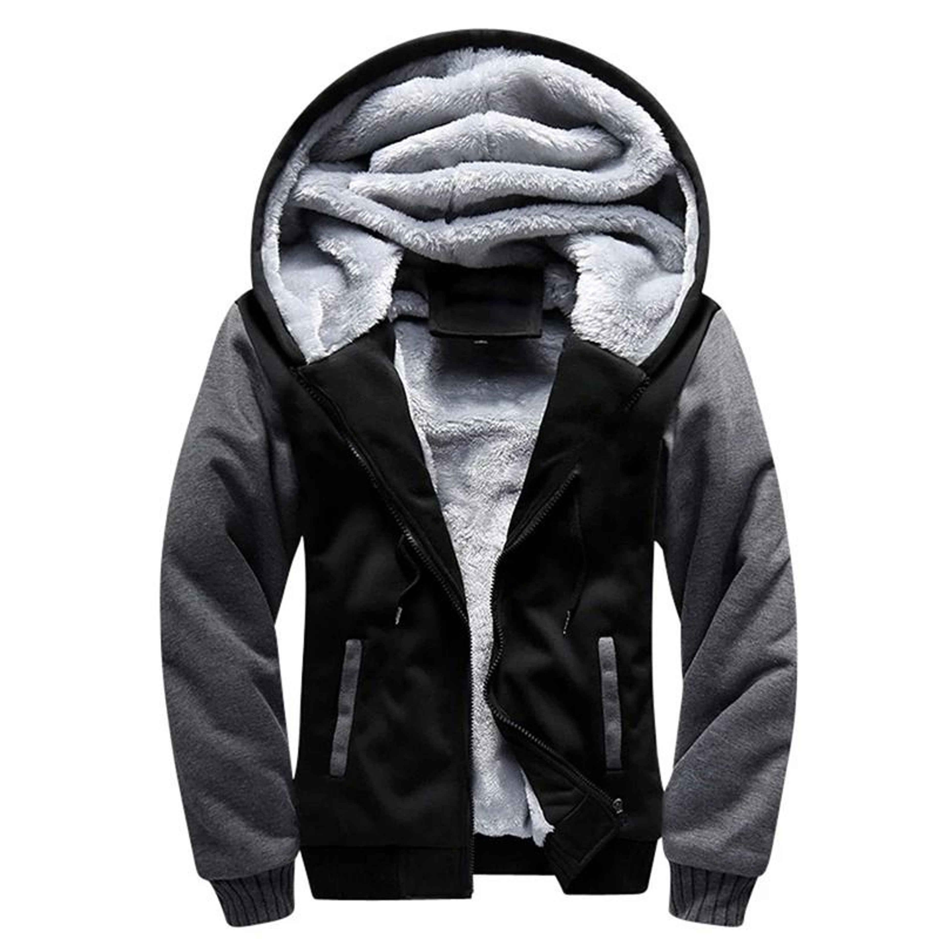 Mens Camouflage Winter Jacket With Fleece Lining And Hood 2
