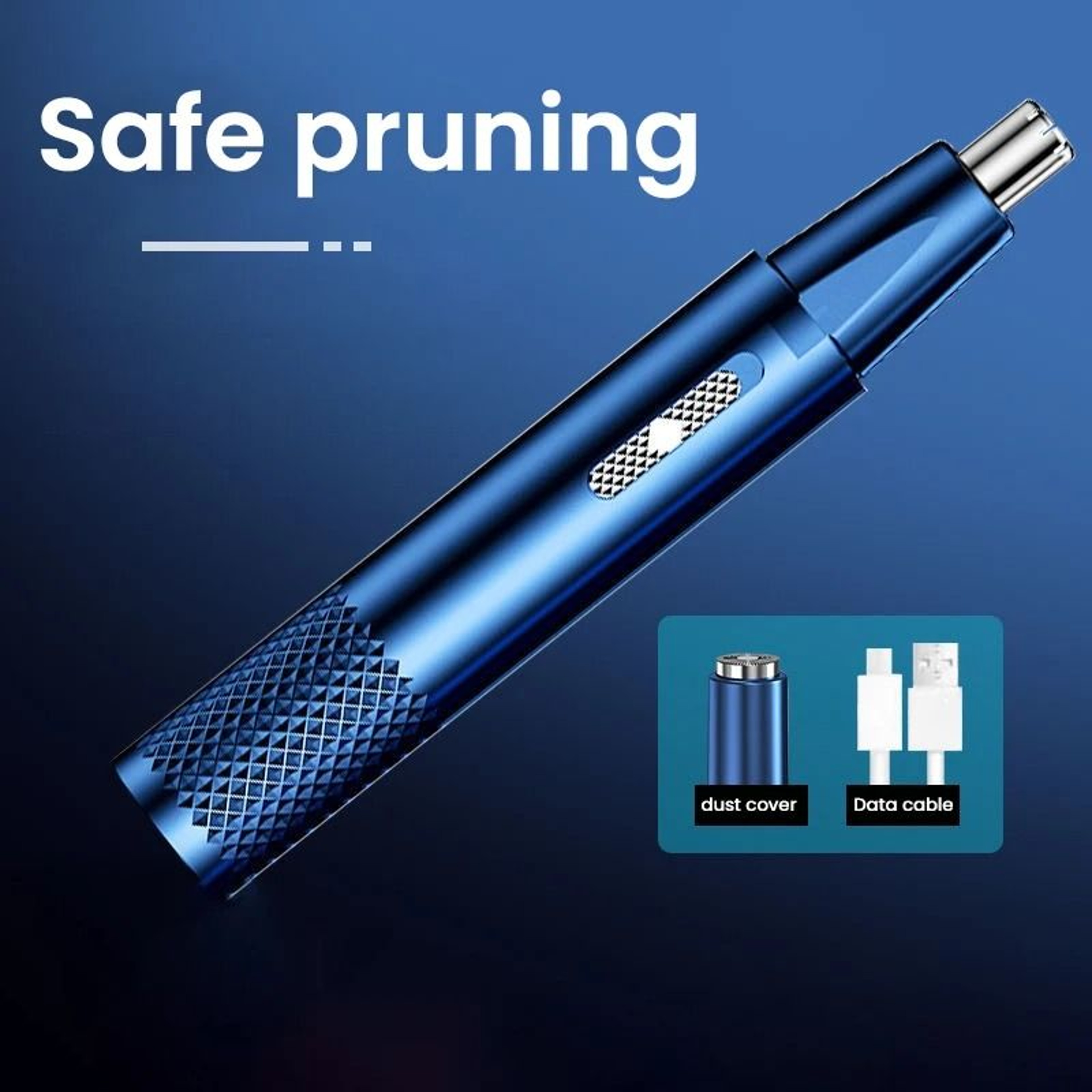 Rechargeable Nose Hair Trimmer With DualUse Design And Washable Blades 4
