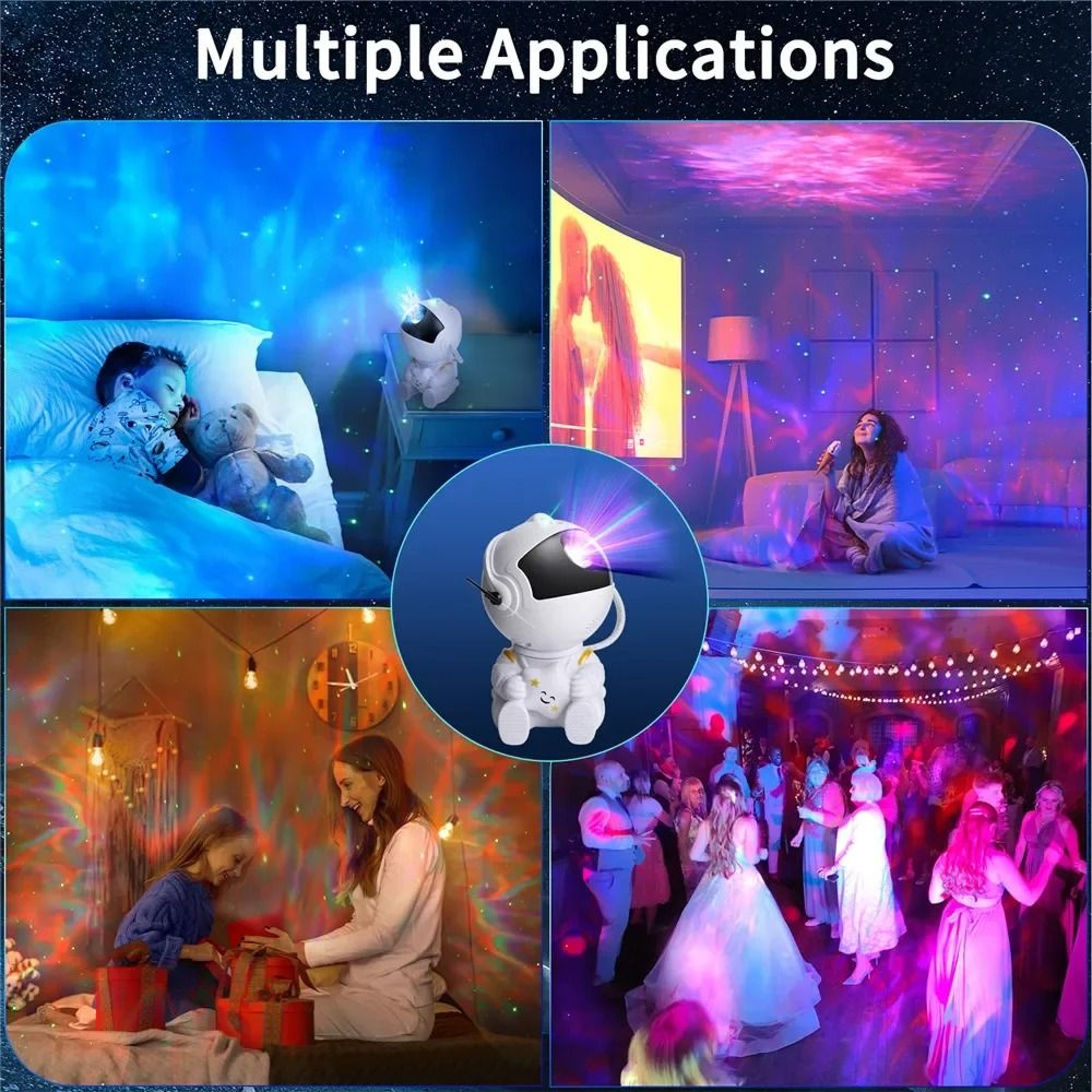 Astronaut Galaxy Projector Night Light Star Nebula Projector For Bedroom And Home Decoration 4