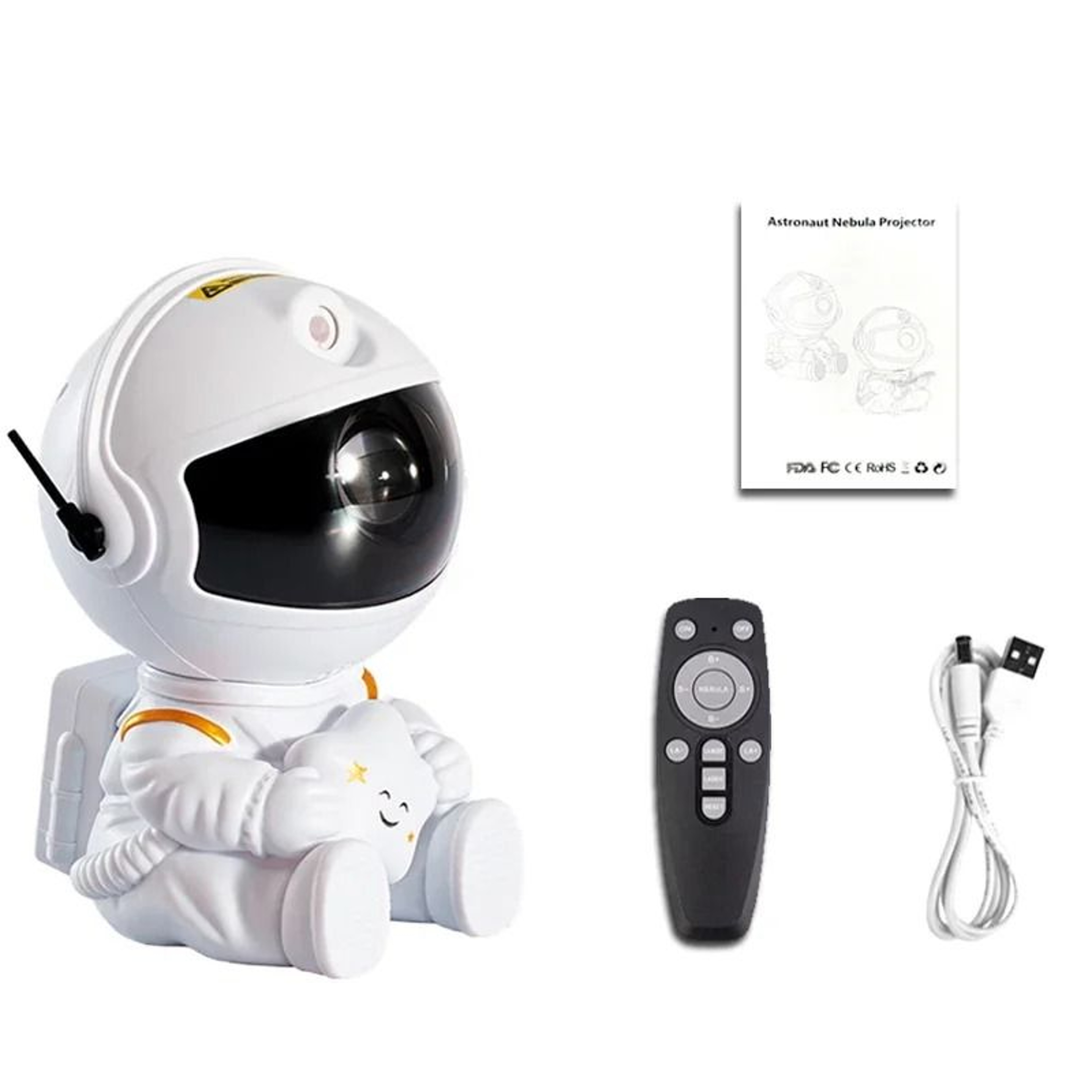 Astronaut Galaxy Projector Night Light Star Nebula Projector For Bedroom And Home Decoration 8