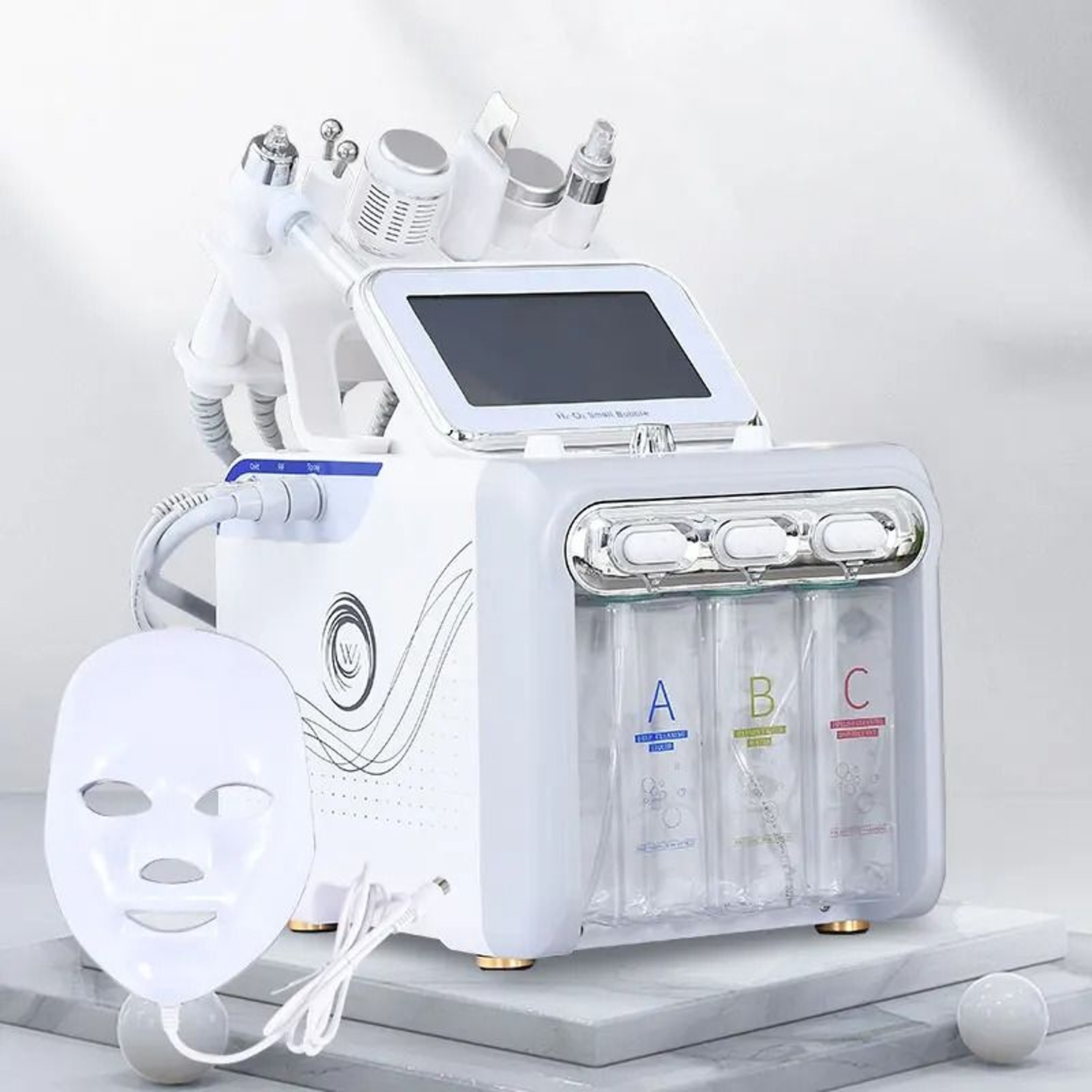 7 In 1 Hydrofacial Beauty Machine H2O2 Skin Cleansing Aqua Peeling Facial Device For Home Use 2