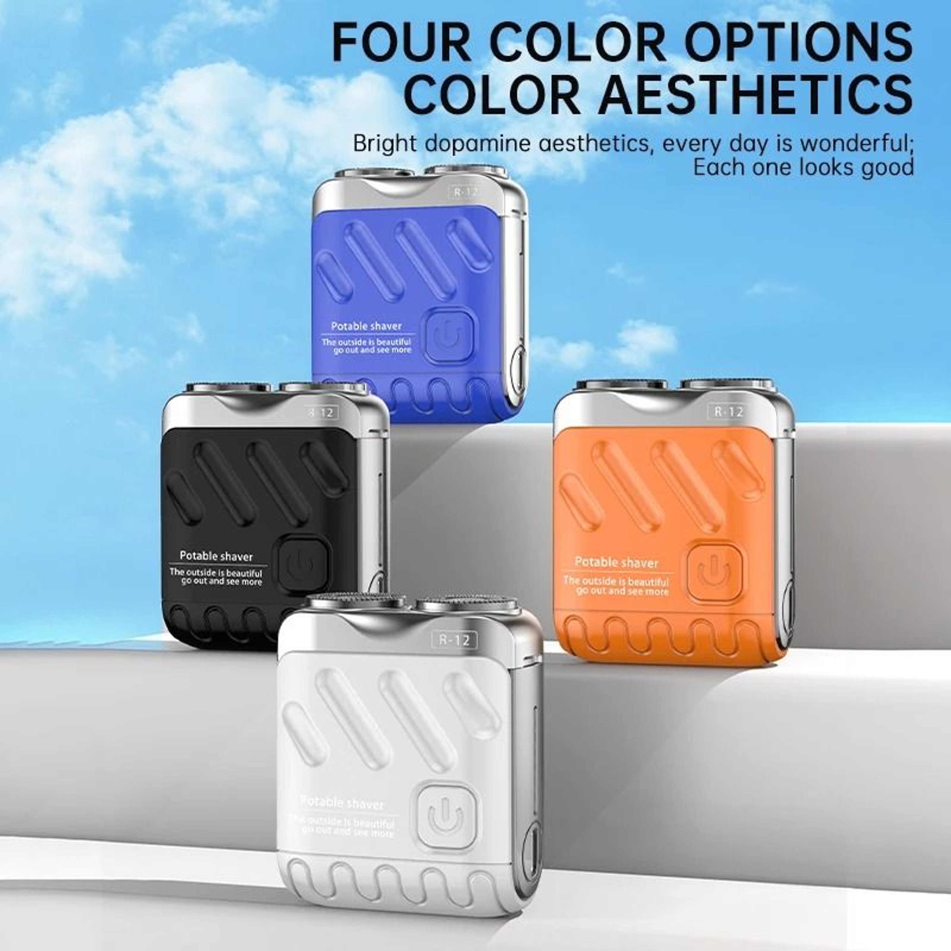Portable Electric Shaver High Speed Waterproof Travel Razor 5