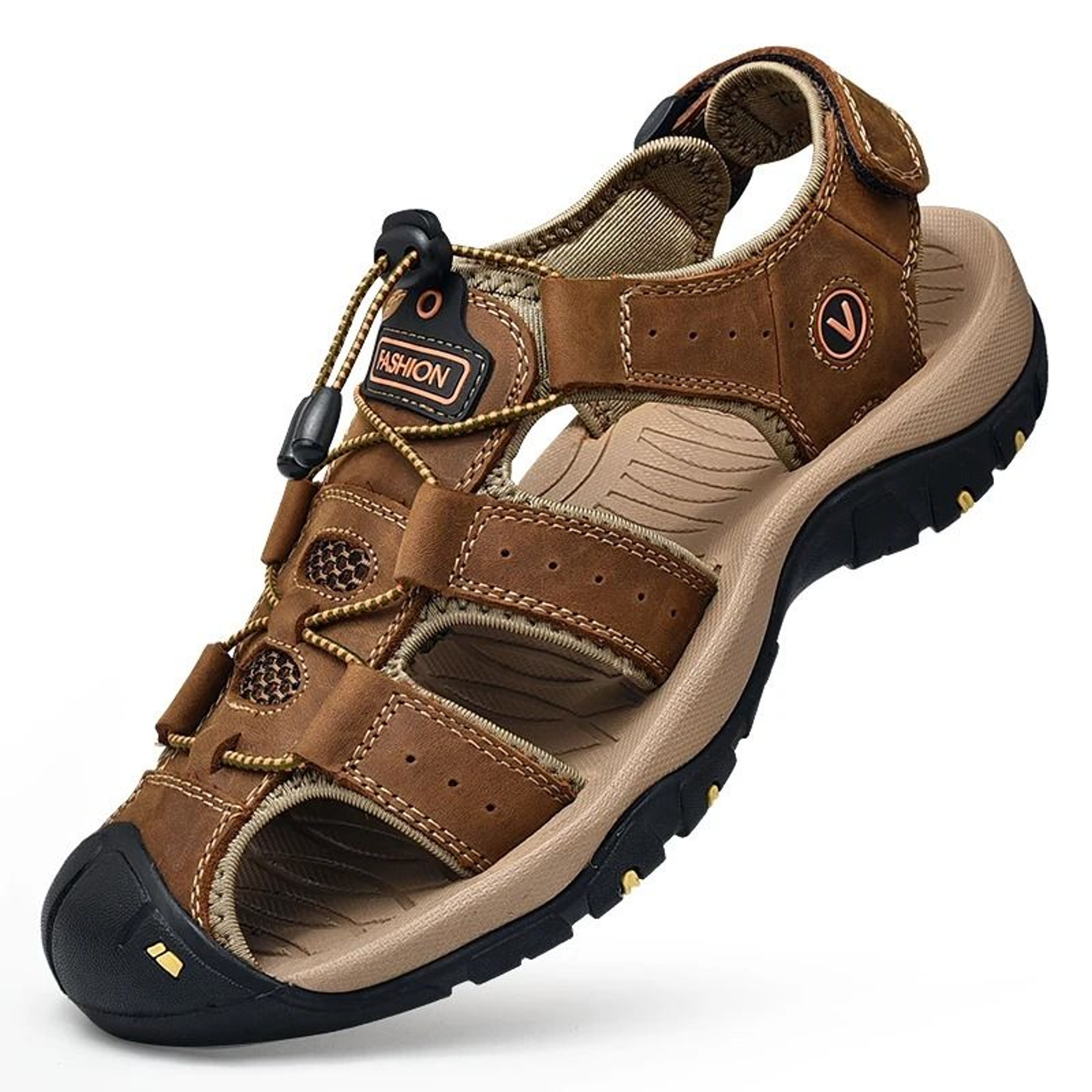 Mens Genuine Leather Sandals Casual Outdoor Roman Beach Shoes 8