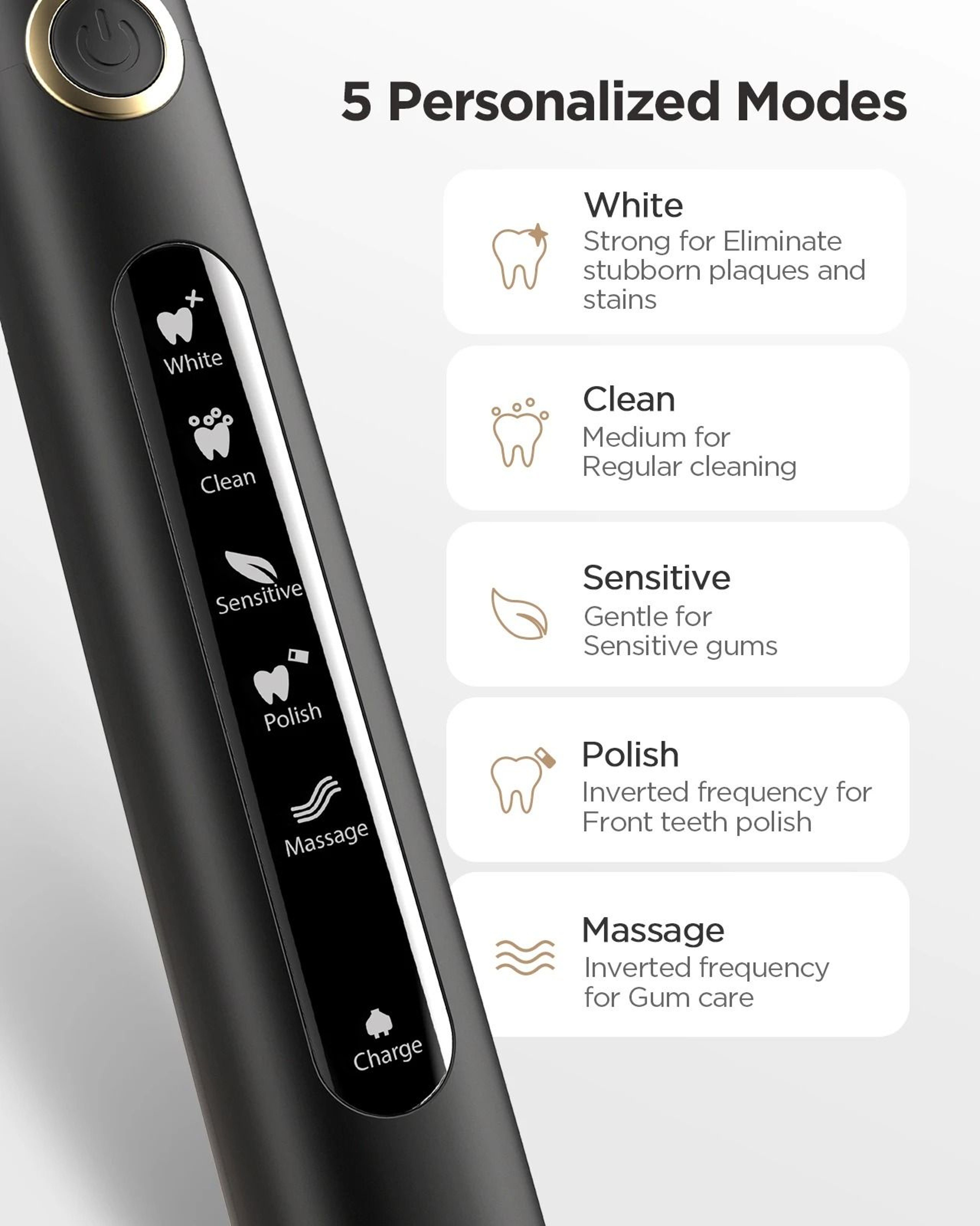 Fairywill Water Dental Flosser And Electric Toothbrush Set With USB Rechargeable Oral Irrigator 5