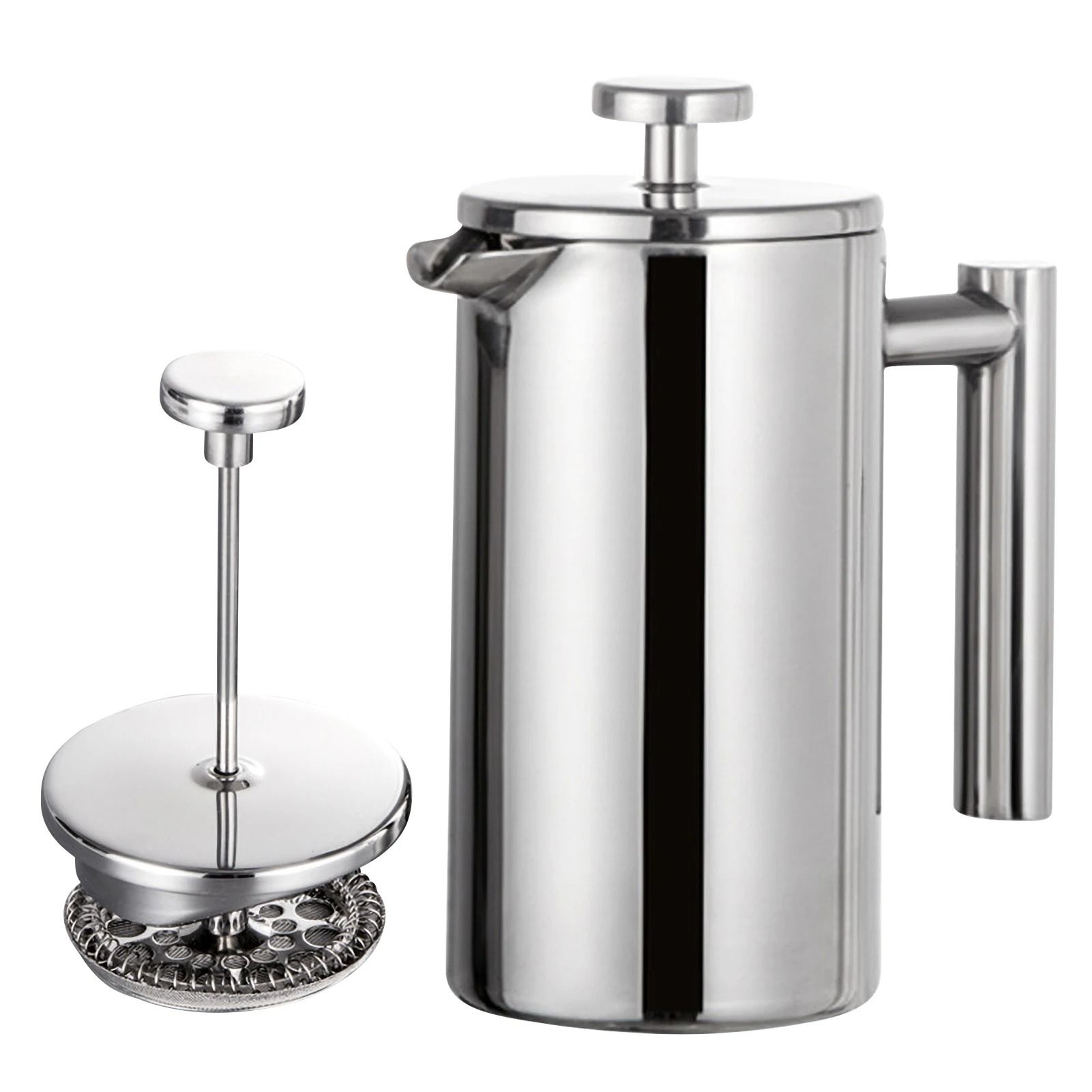 Stainless Steel French Press Coffee Maker Double Walled Insulated 8