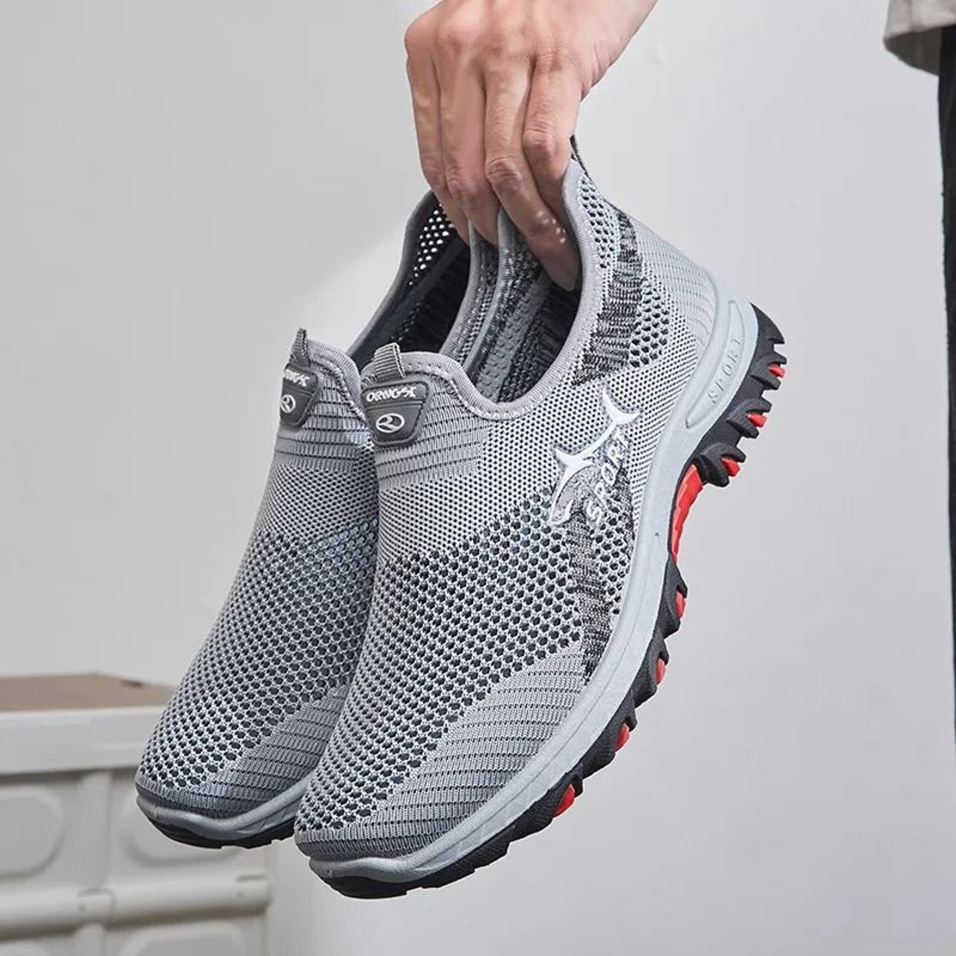 Mens Breathable Mesh Sneakers Lightweight Casual Walking Shoes 2