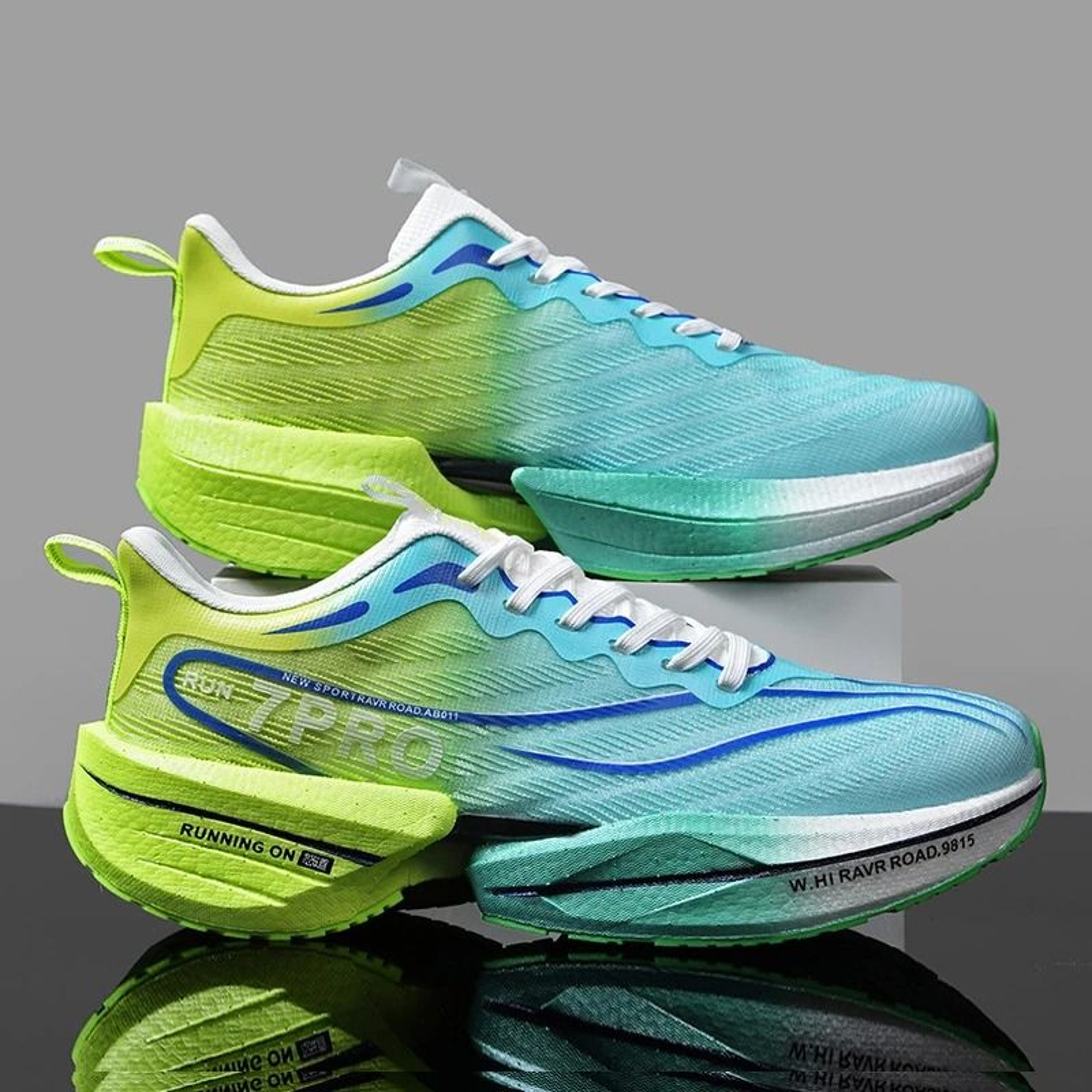 Mens Carbon Plate Running Sneakers Lightweight Mesh Sports Shoes 11