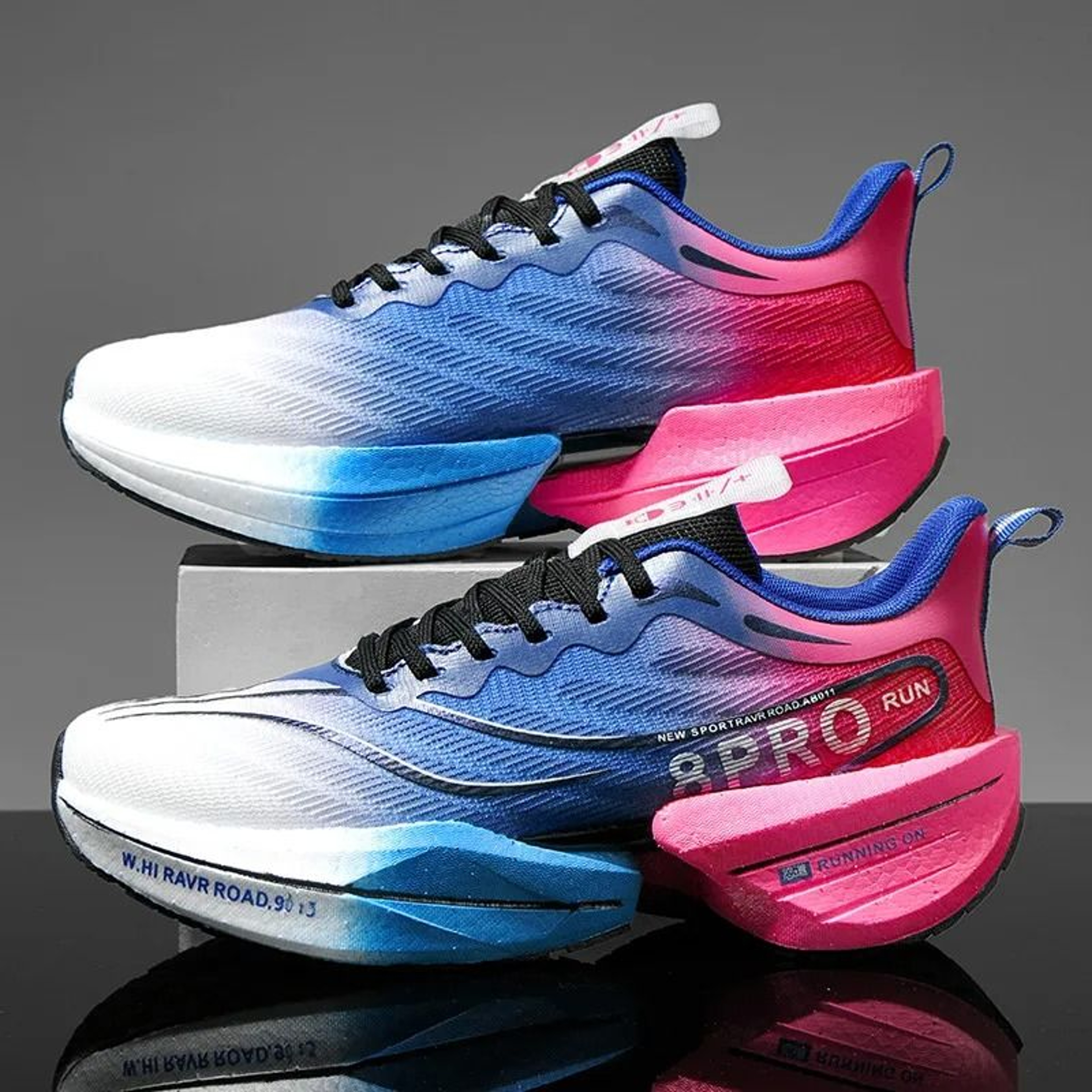 Mens Carbon Plate Running Sneakers Lightweight Mesh Sports Shoes 18