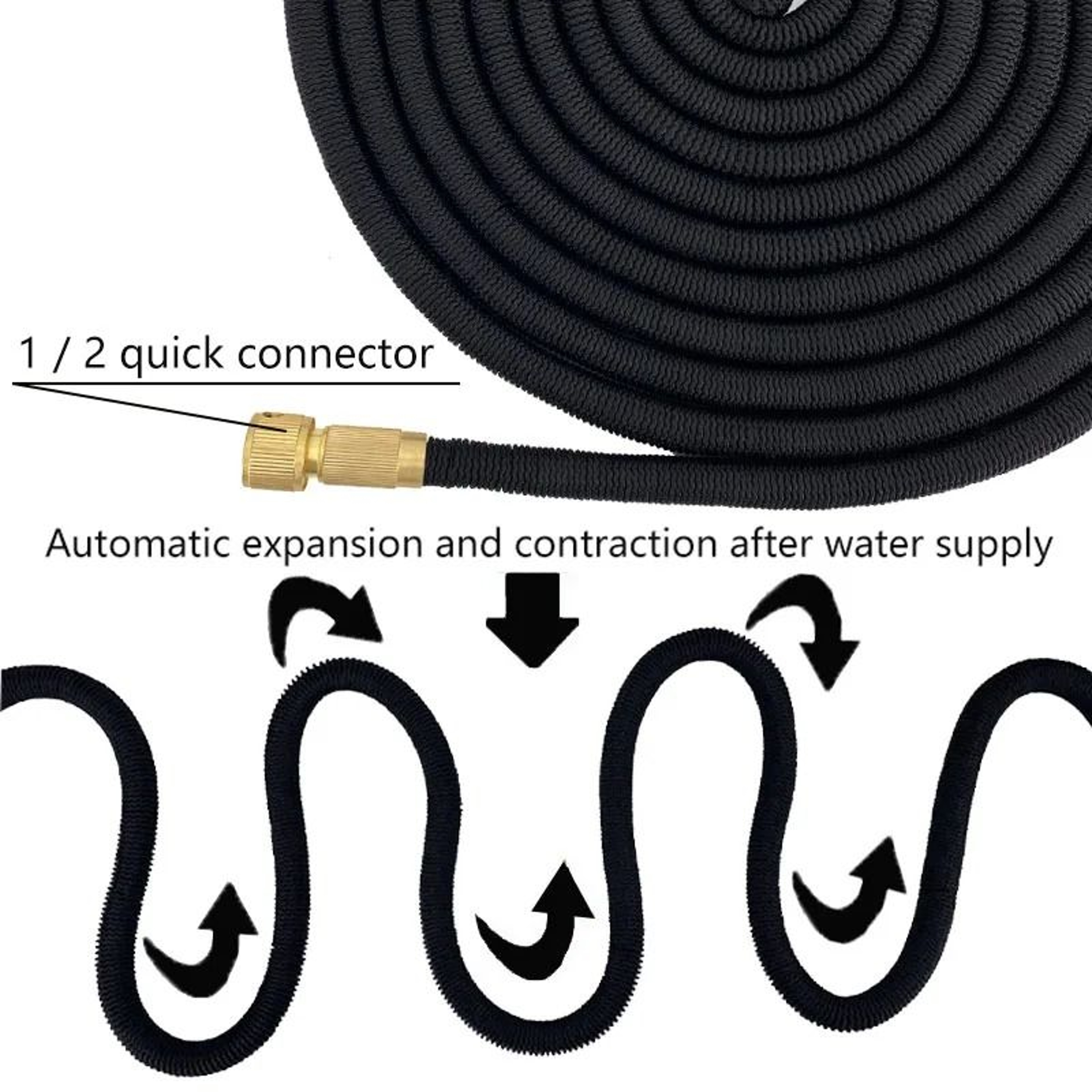 Expandable Garden Water Hose Flexible High Pressure Double Latex Pipe 2