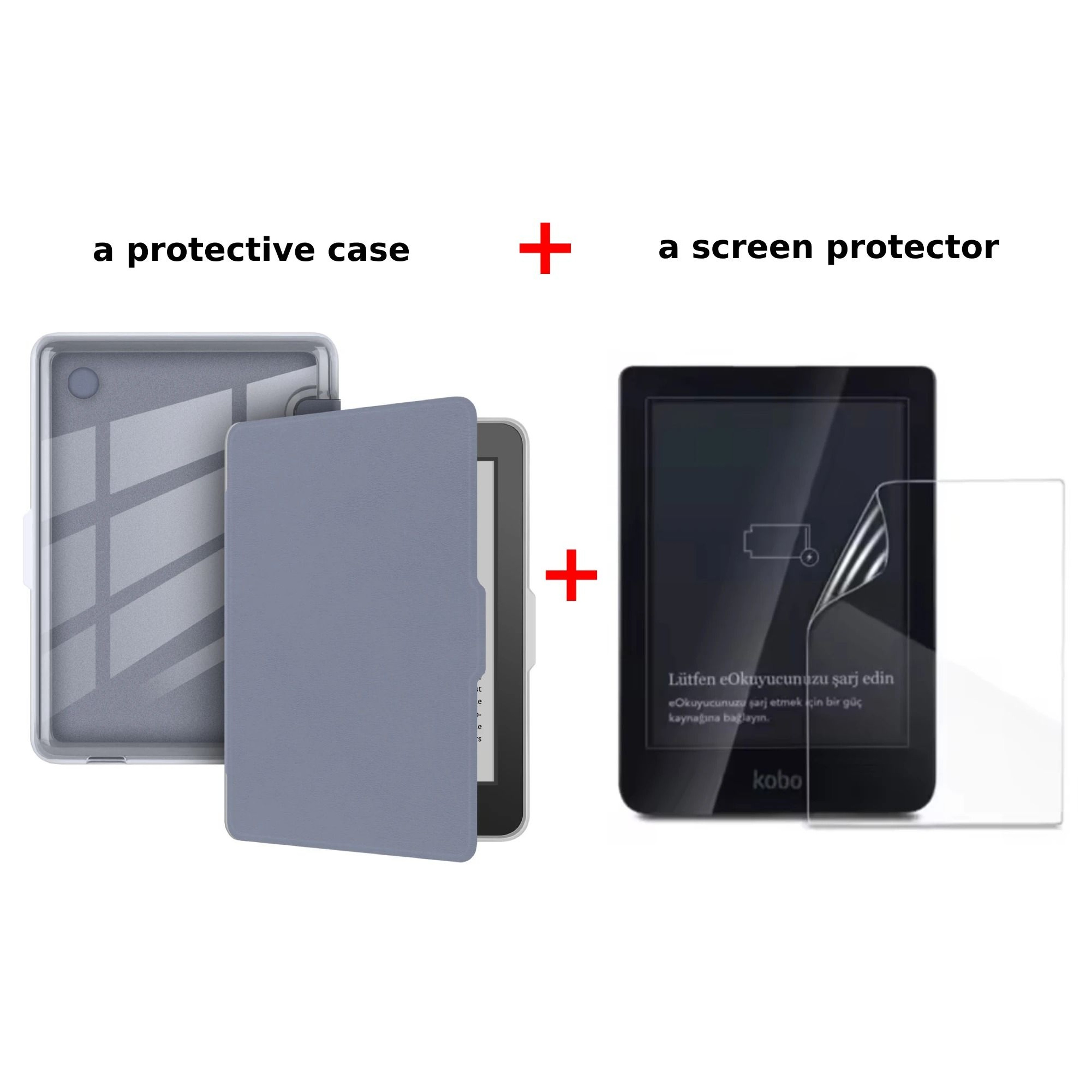 Kobo Clara BW Case With Screen Protector Auto Sleep Leather Magnetic Cover 5