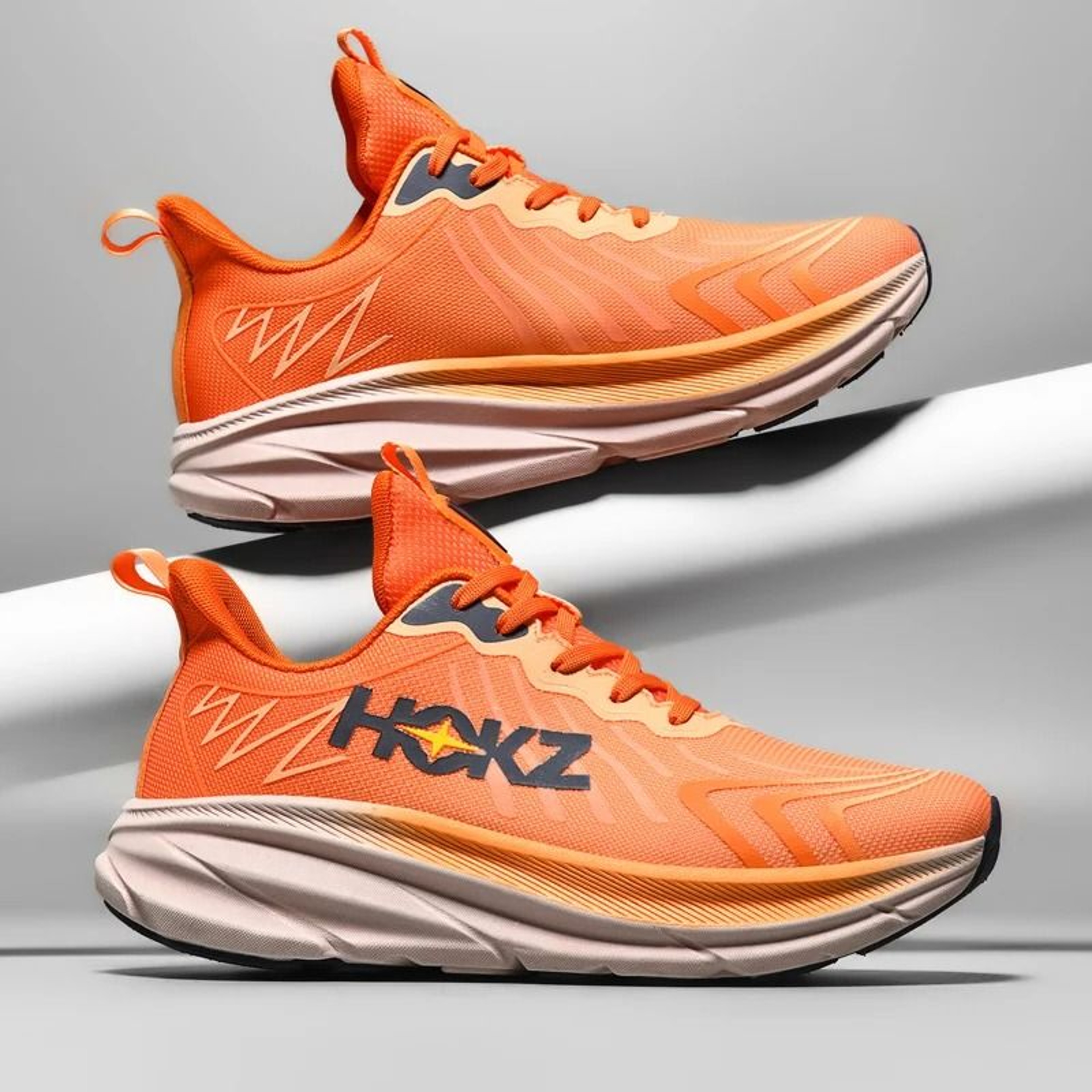 Mens Sports Running Shoes Breathable Mesh Thick Sole Outdoor Sneakers 3