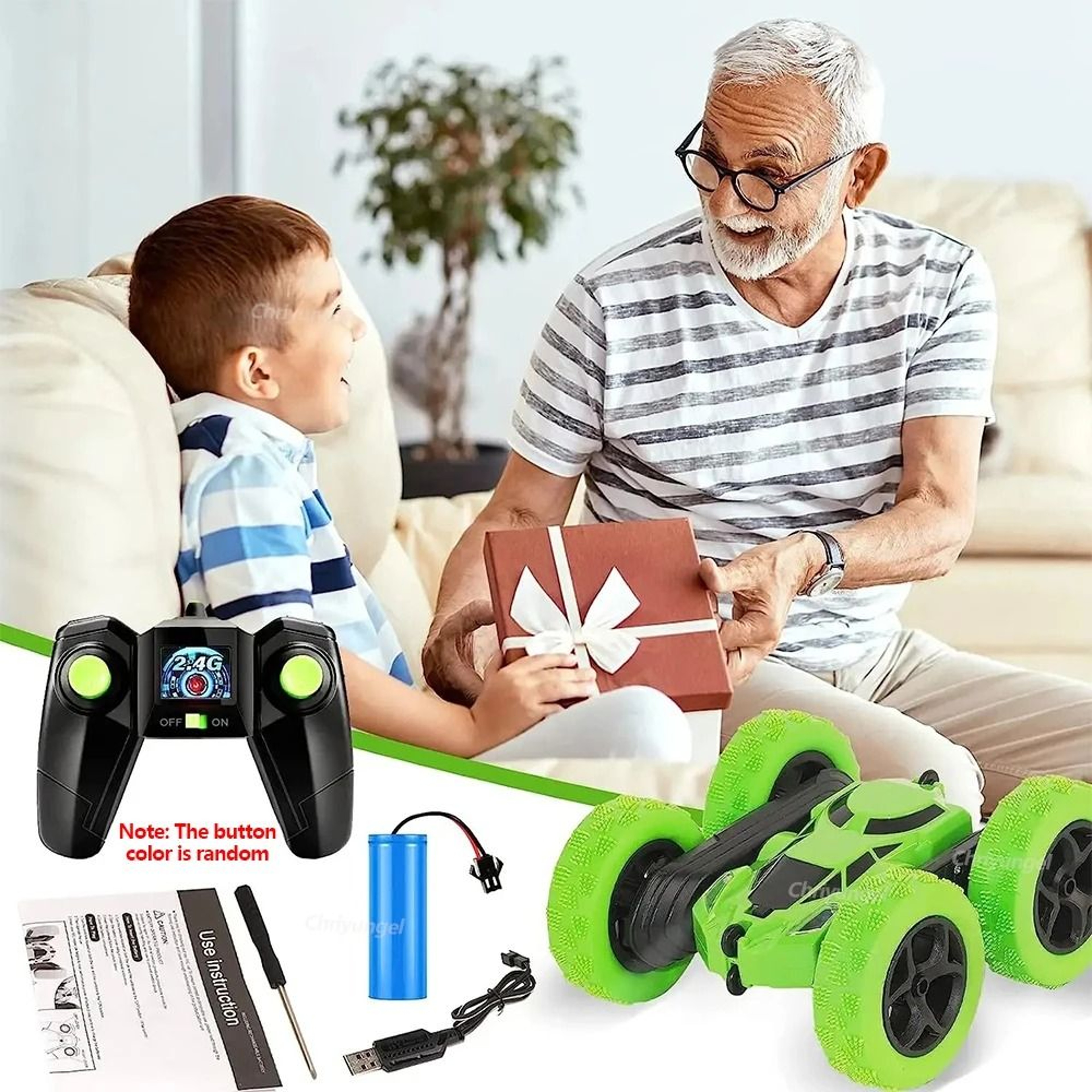RC Stunt Car Double Sided Flip Remote Control Off Road Drift Car For Kids 5