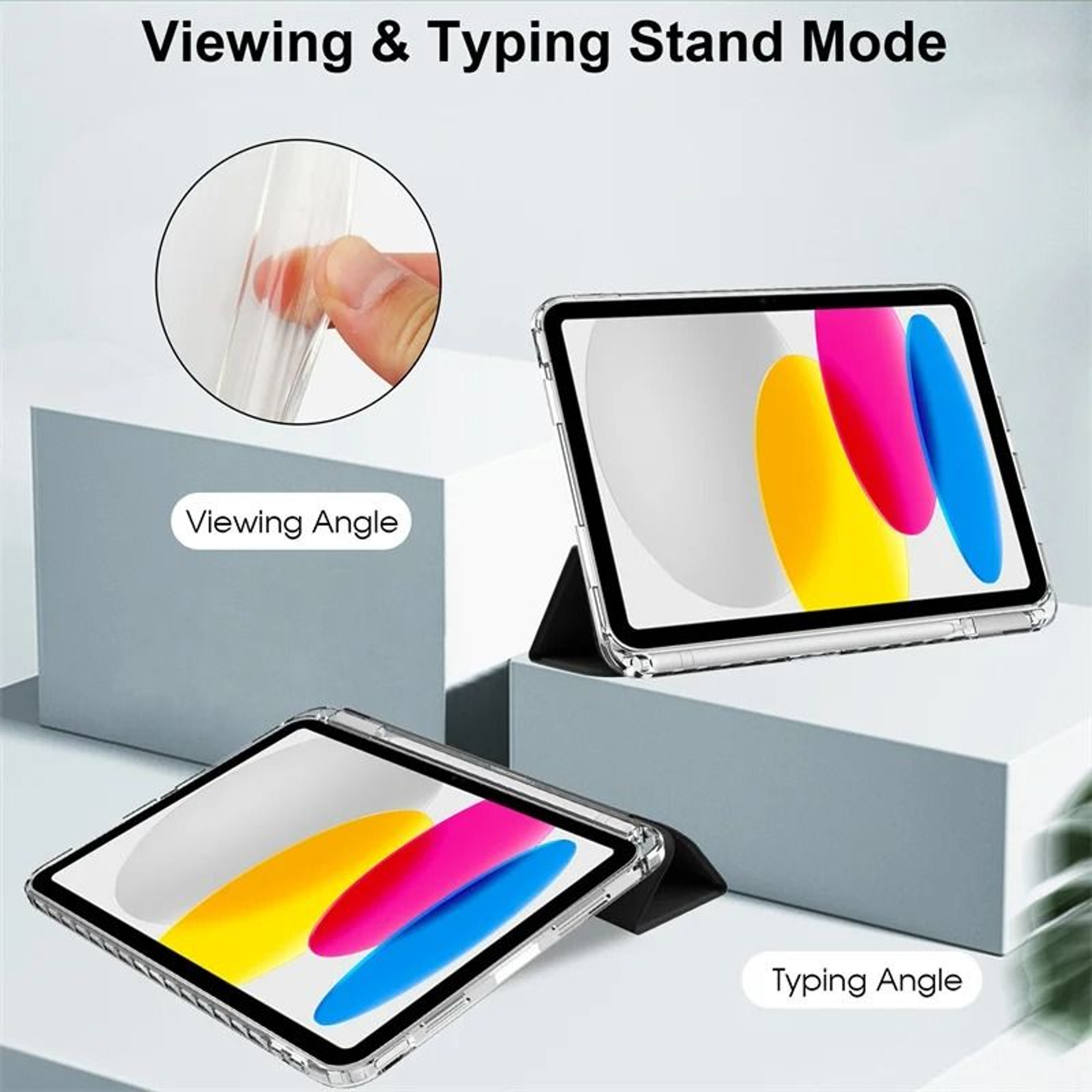 Magnetic IPad Case With Pencil Holder And MultiModel Compatibility 3