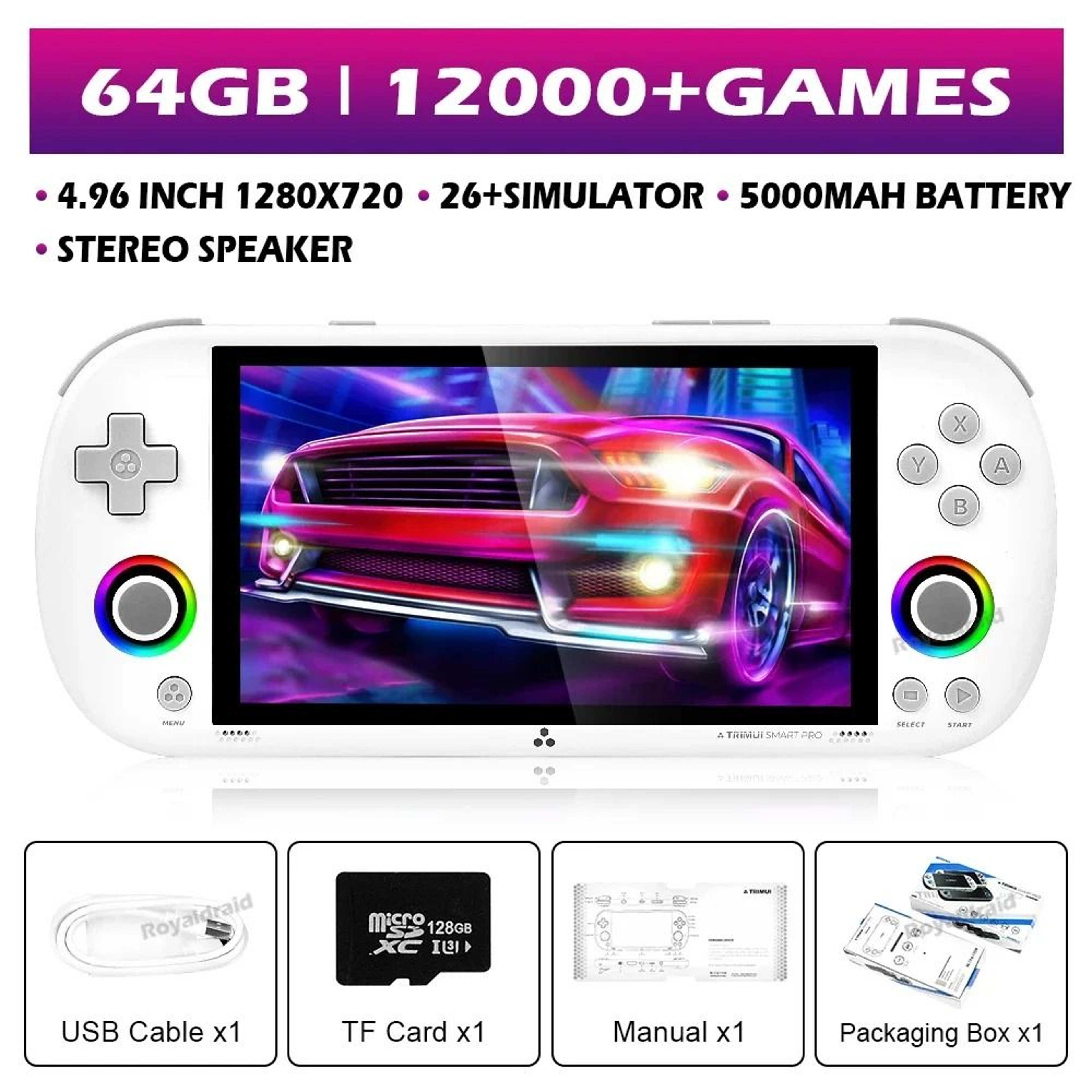 Smart Pro Handheld Game Console With 496 IPS Screen And Retro Game Support 6