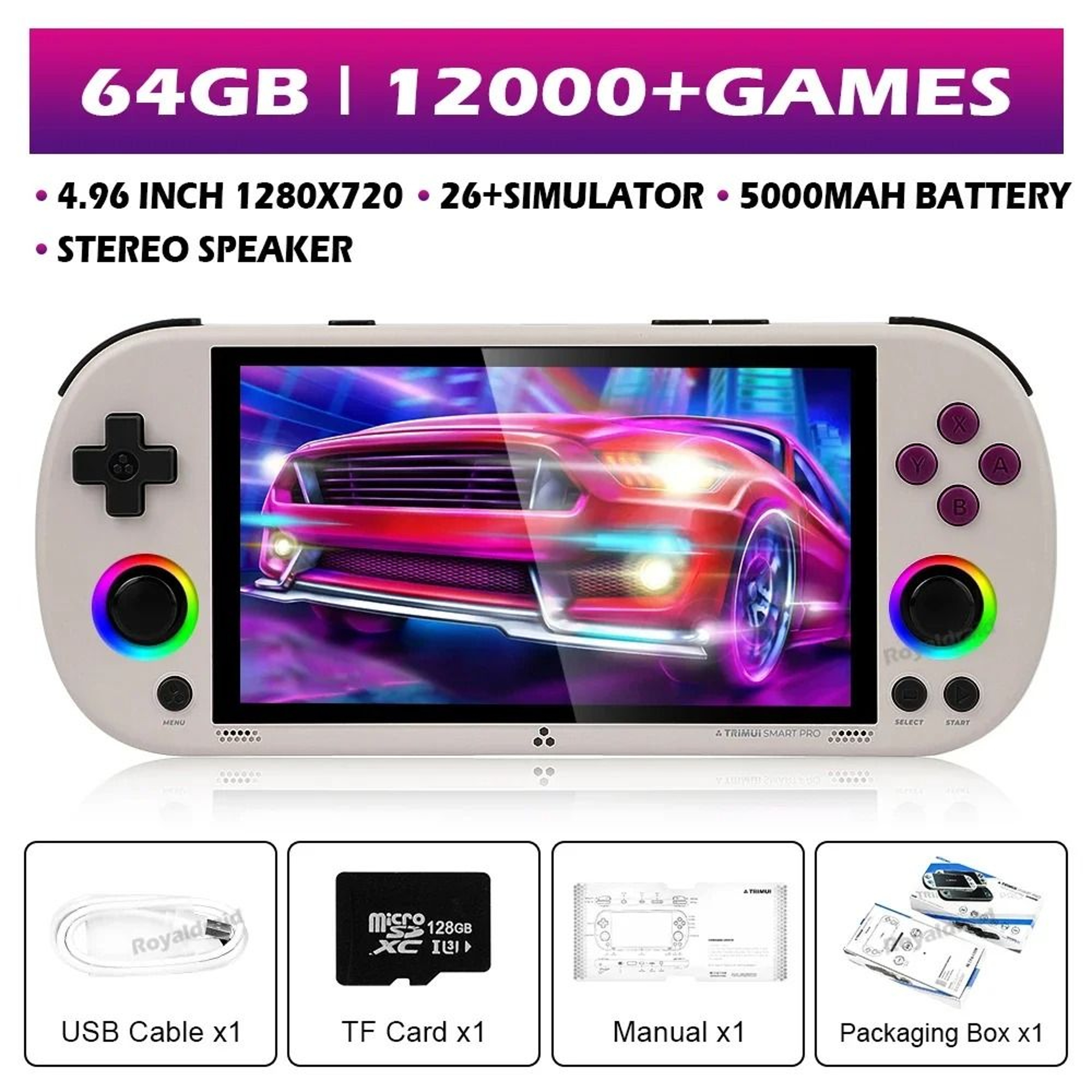 Smart Pro Handheld Game Console With 496 IPS Screen And Retro Game Support 7