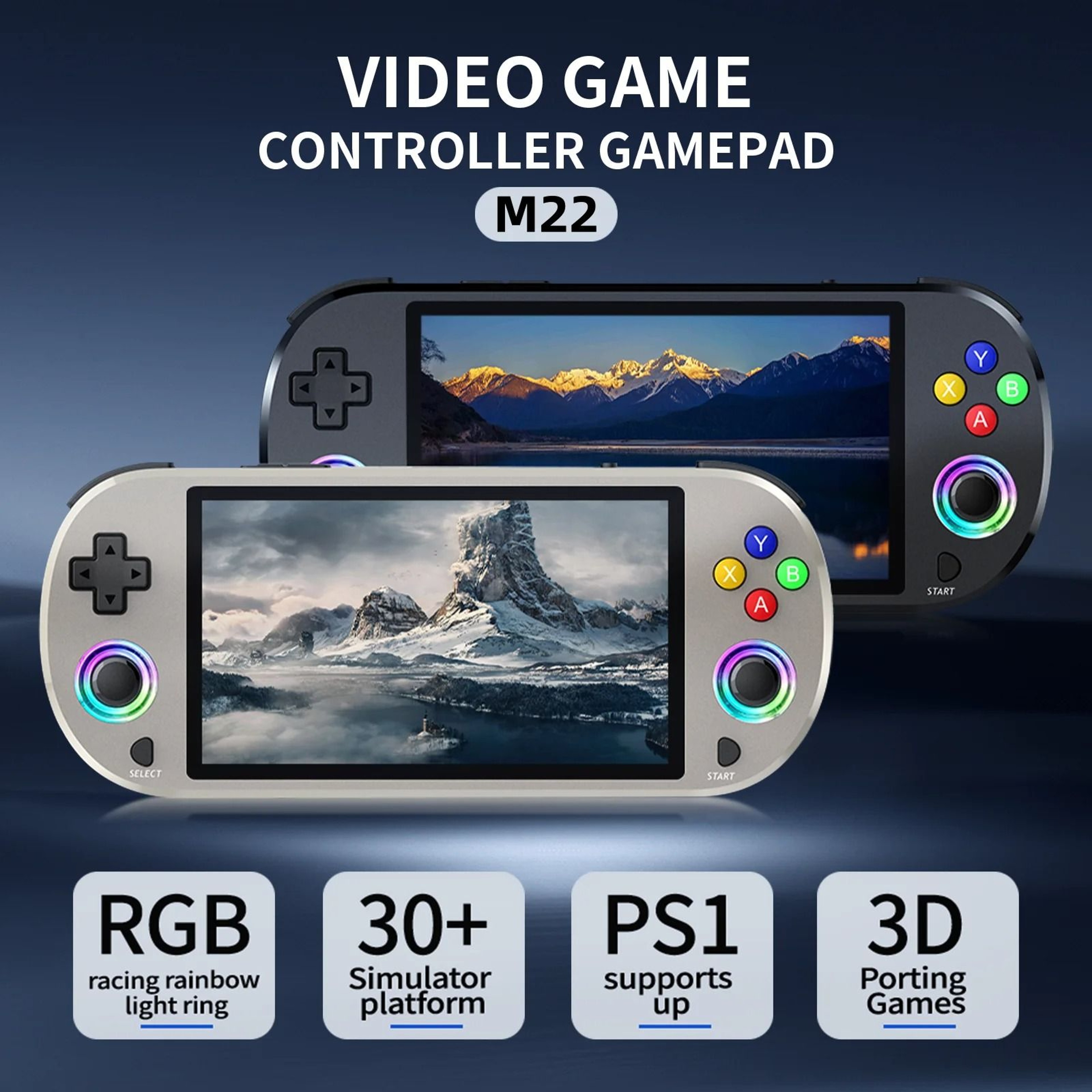 128GB Retro Handheld Video Game Console With 5 Inch IPS Screen And 20000 Built In Games 0