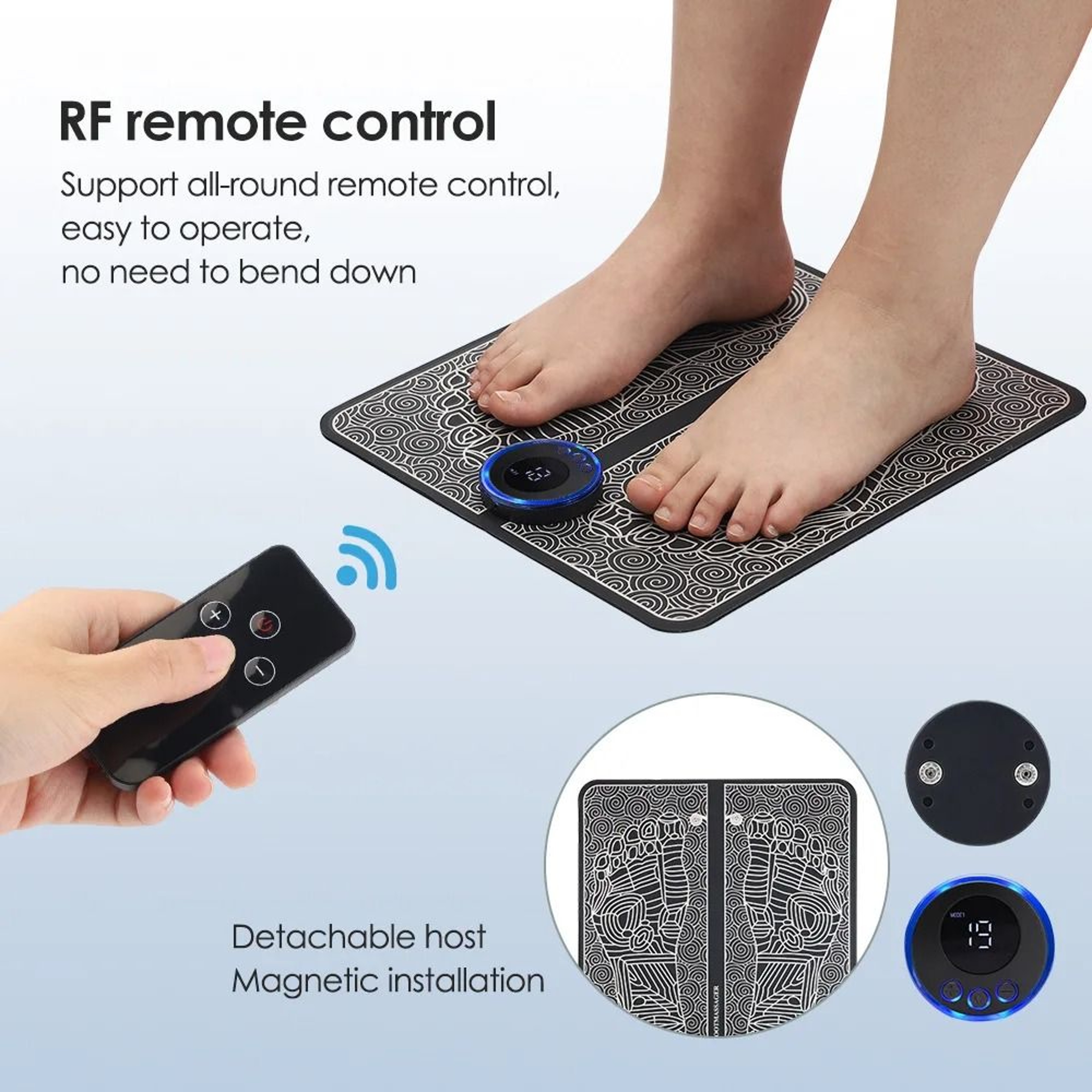 EMS Foot Massager Pad With Electric Muscle Stimulation And Acupoint Therapy 1