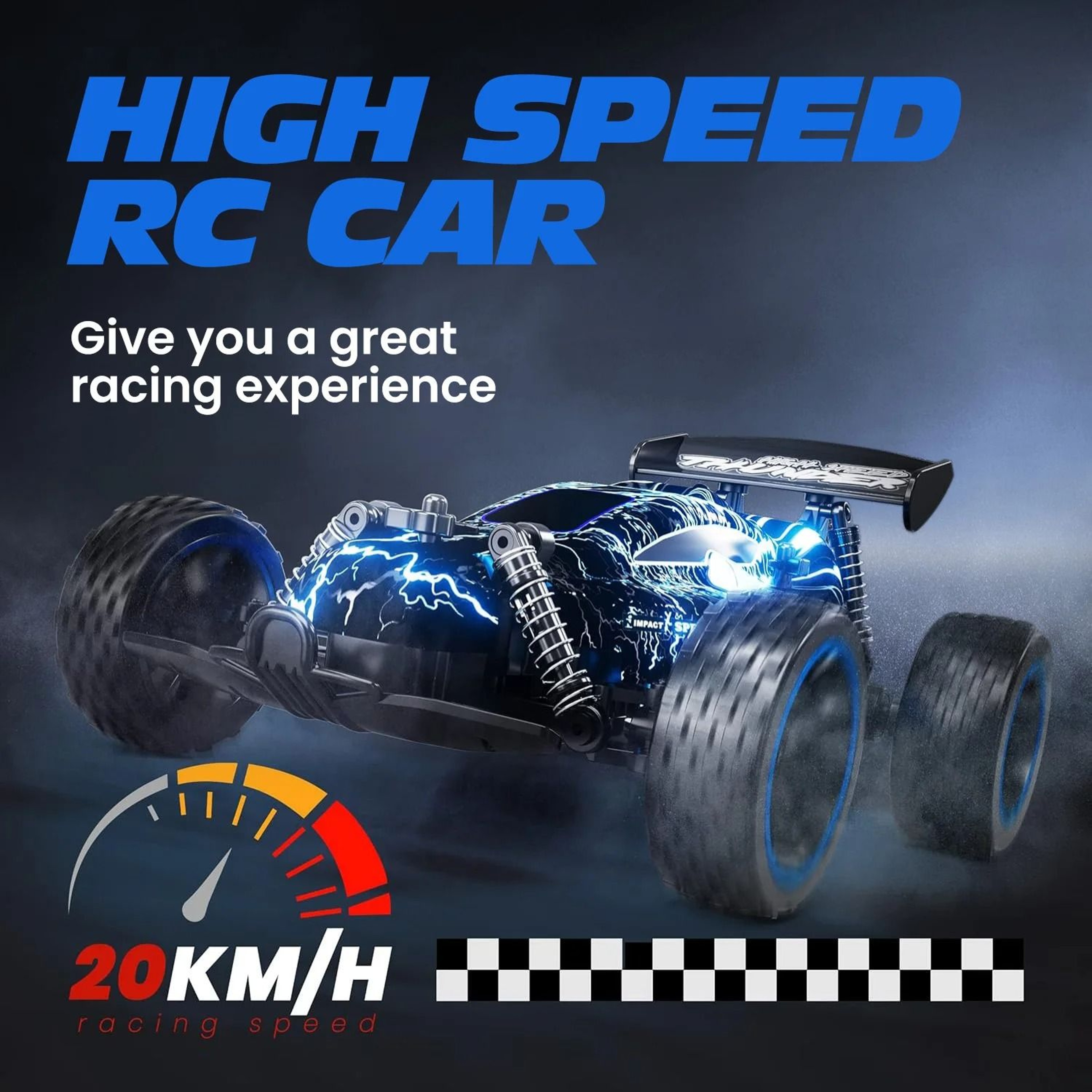 High Speed 1 18 RC Car 20kmh Remote Control Drift Car With Rechargeable Battery 4